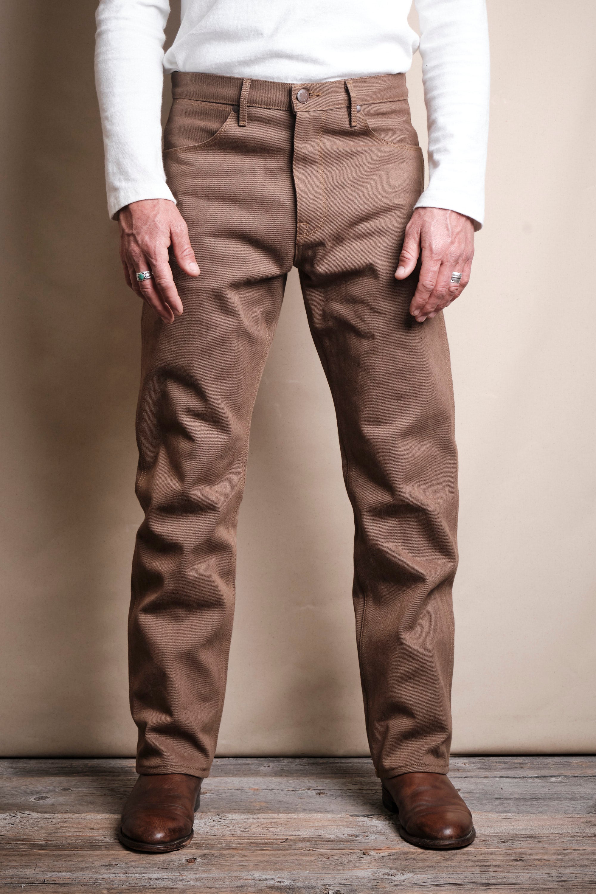 Wilkes Western <span>15 Ounce Brown Denim </span>