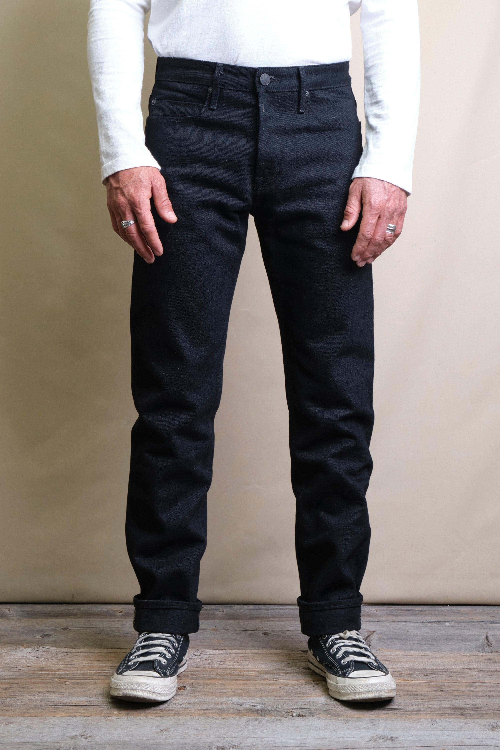 Portola Classic Taper <span> 17 Ounce Black Denim </span>