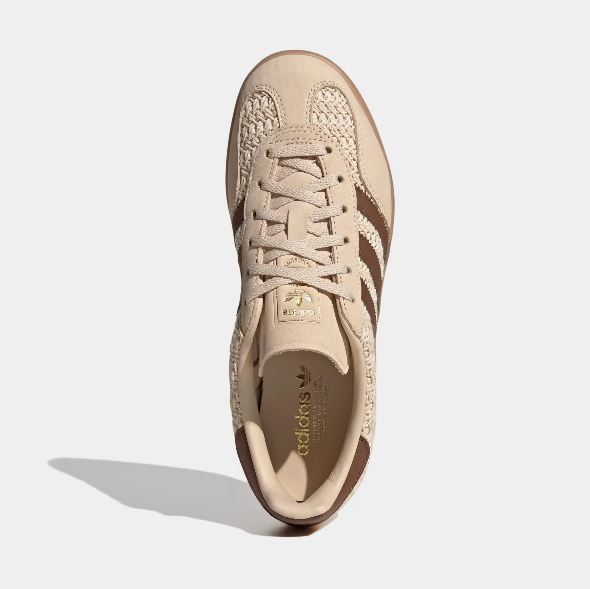 Gazelle Indoor Womens Lifestyle Shoes (Sand Strata/Premium Brown/Gum 3)