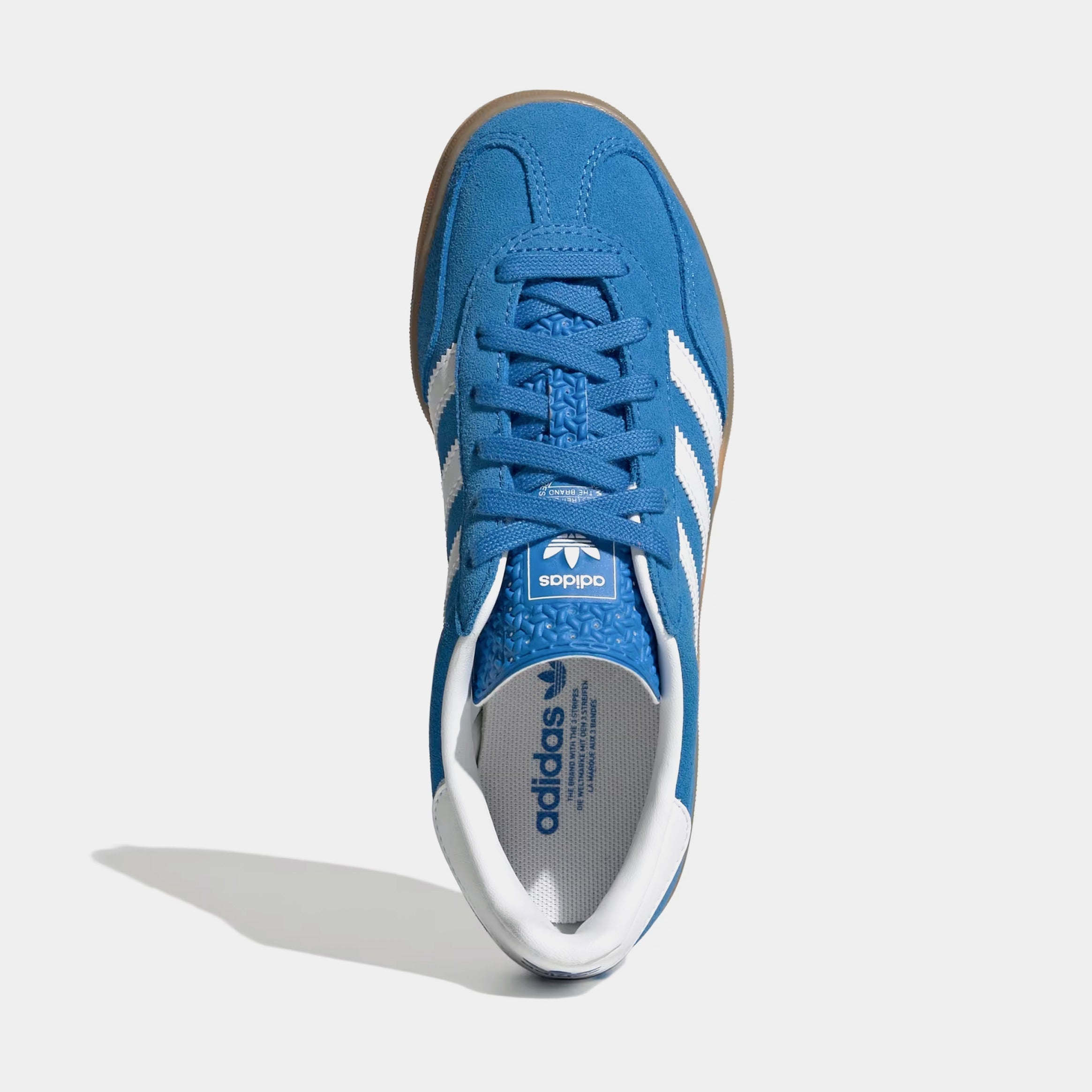 Gazelle Indoor Grade School Lifestyle Shoes (Blue Bird/Cloud White/Gum)