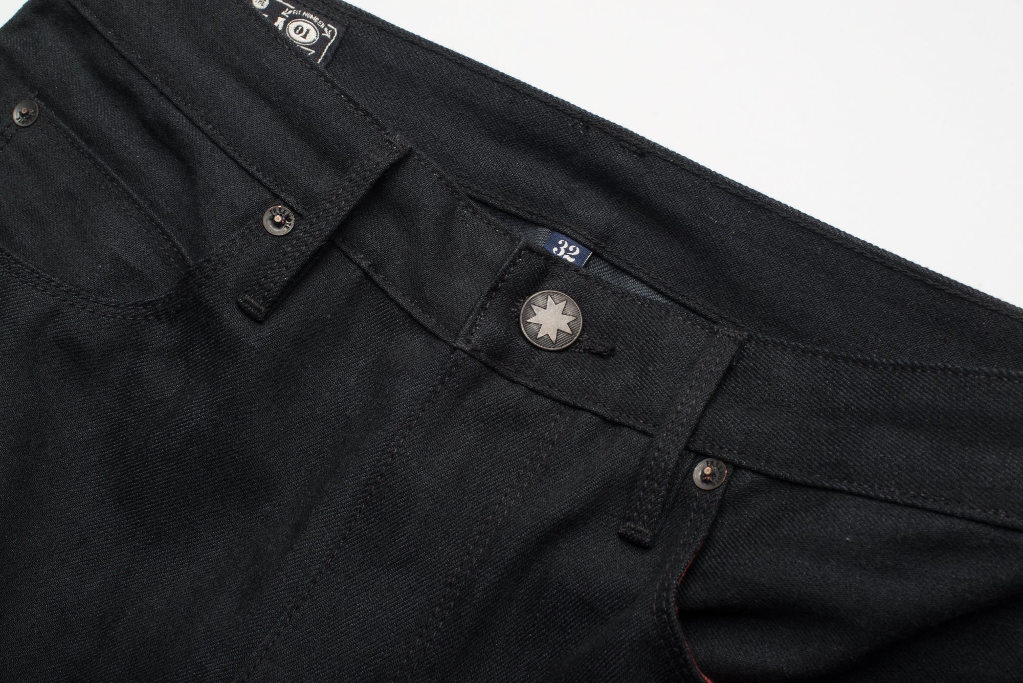 Avila Slim Taper Raw 14.25 Ounce Black Grey