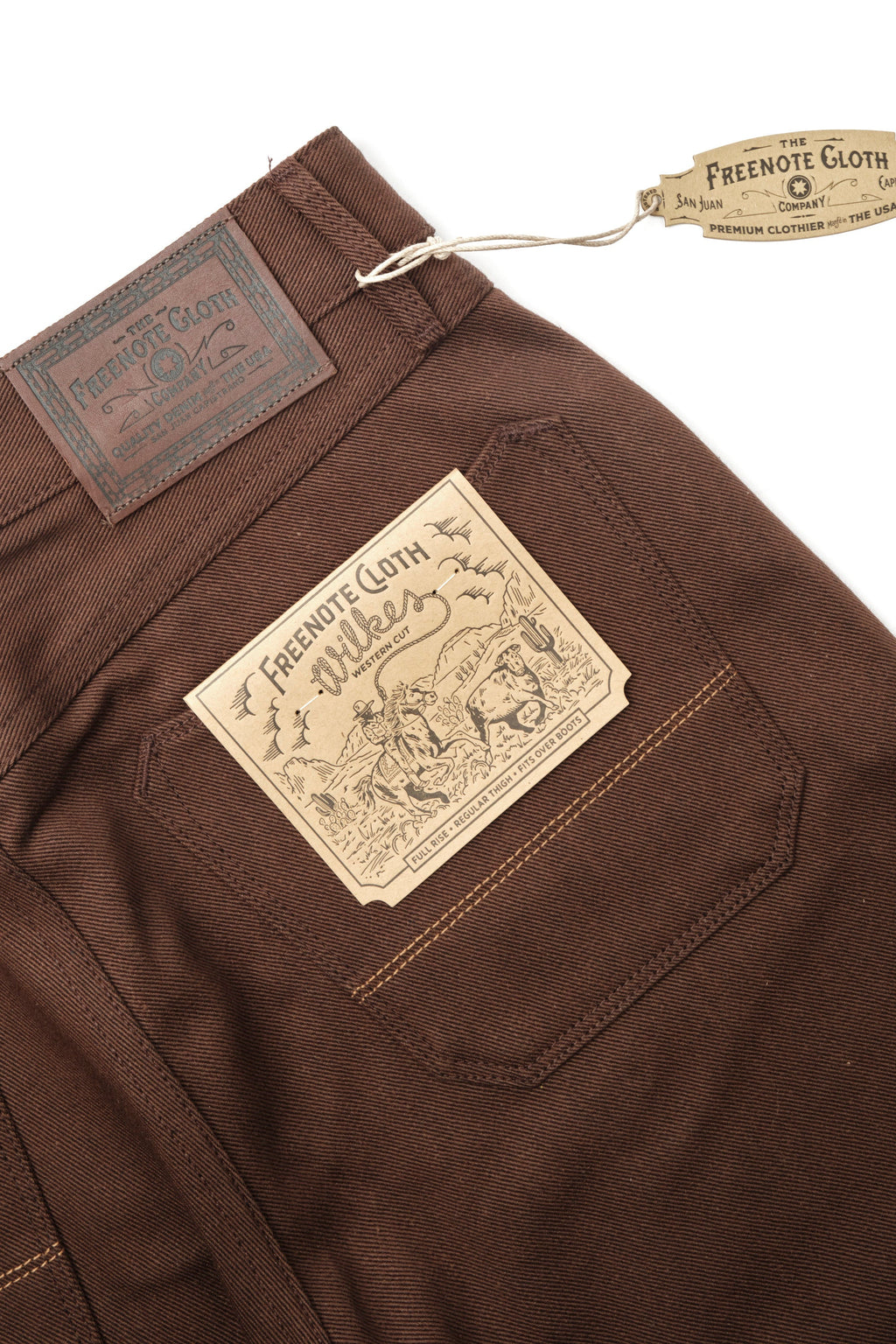 Wilkes Western Dark Brown Denim