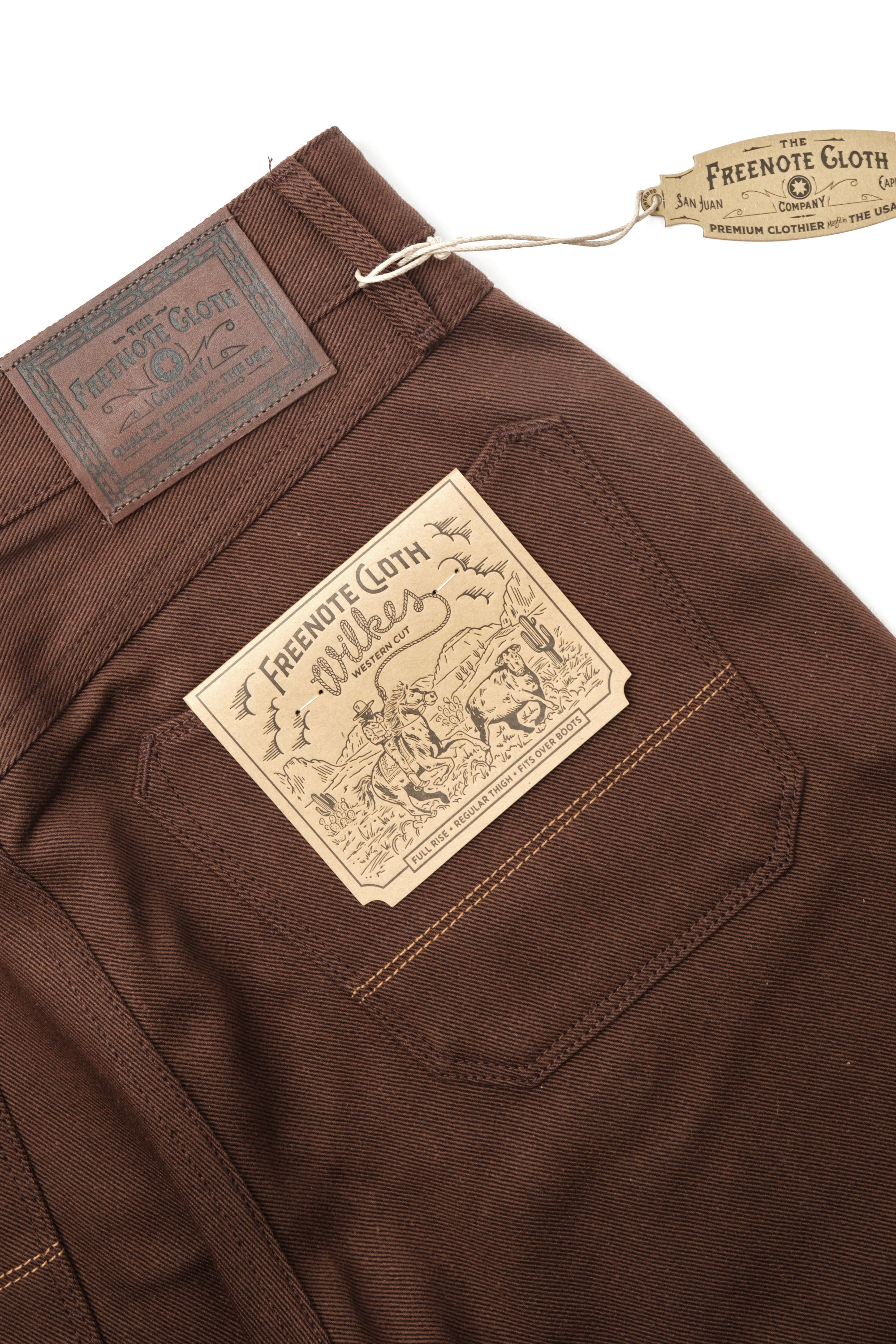 Wilkes Western Dark Brown Denim