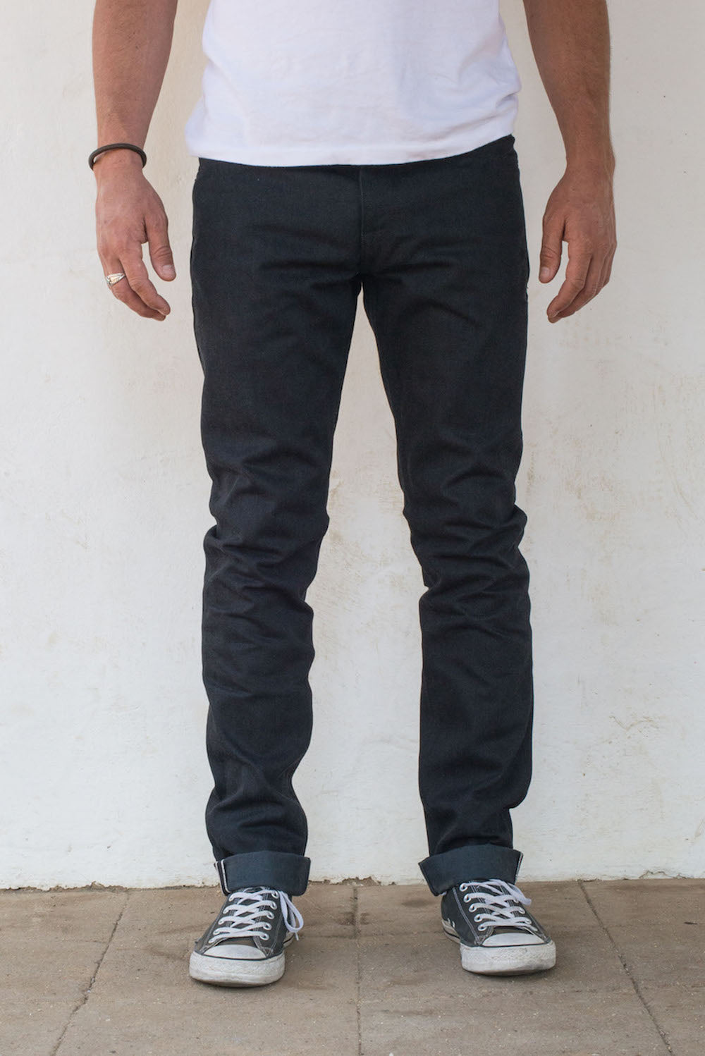 Avila Slim Taper Raw 14.25 Ounce Black Grey