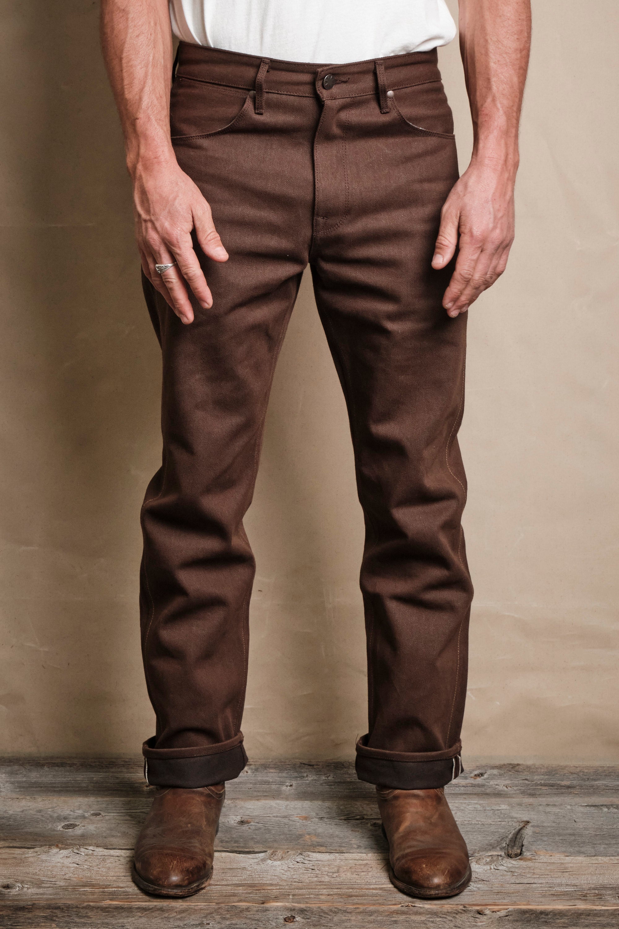 Wilkes Western Dark Brown Denim