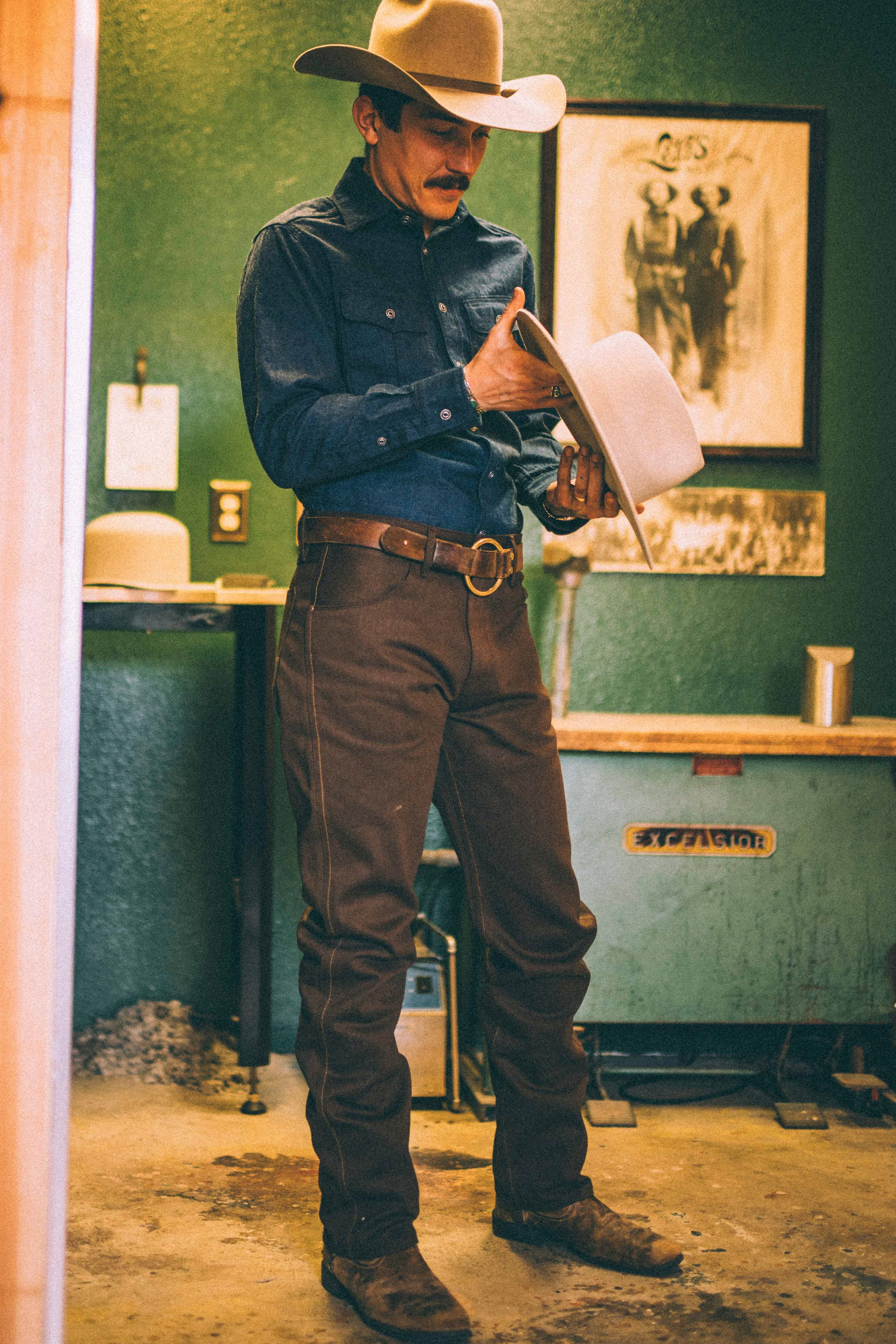 Wilkes Western Dark Brown Denim