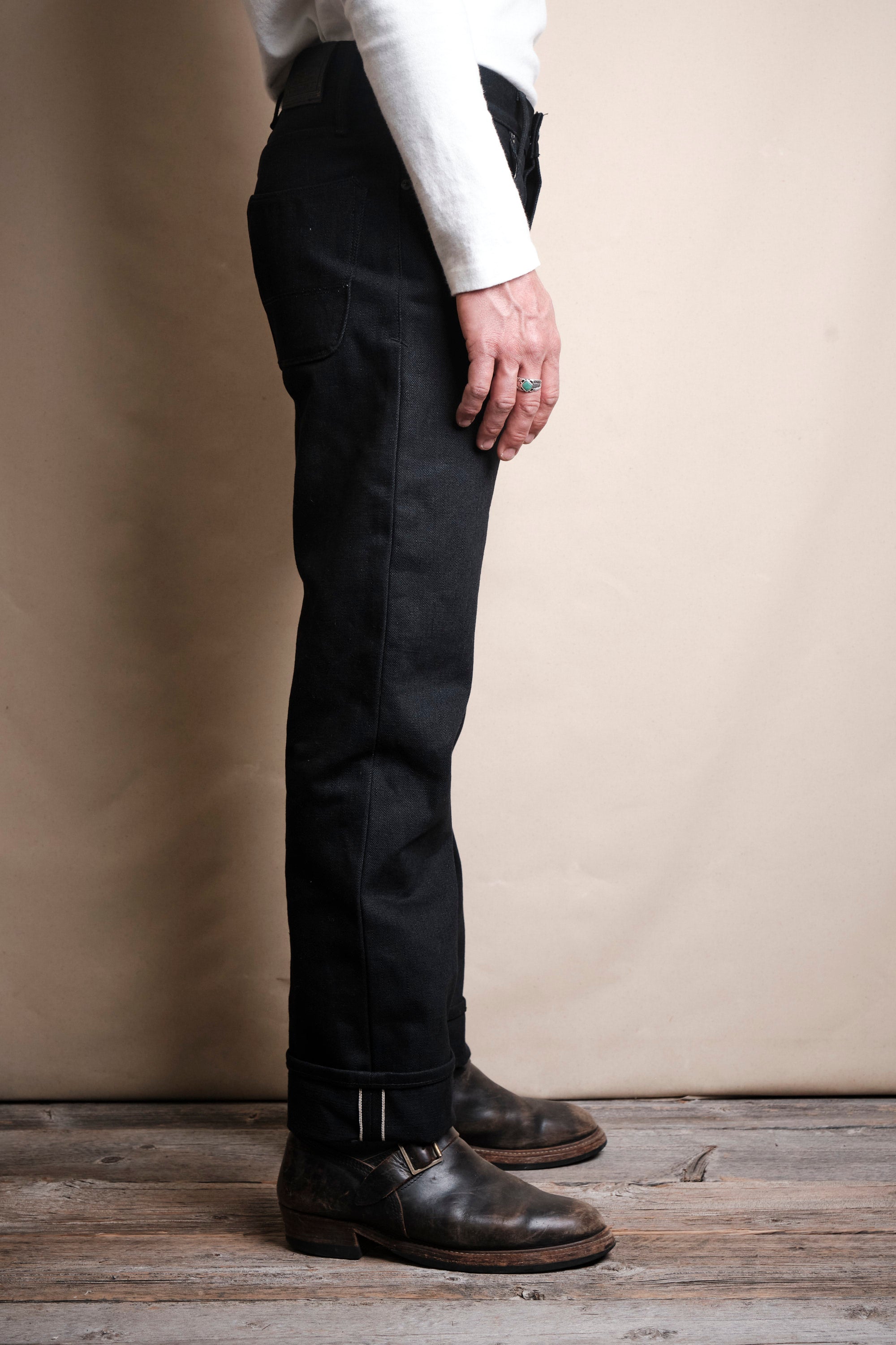 Belford Straight 17 Ounce Black Denim