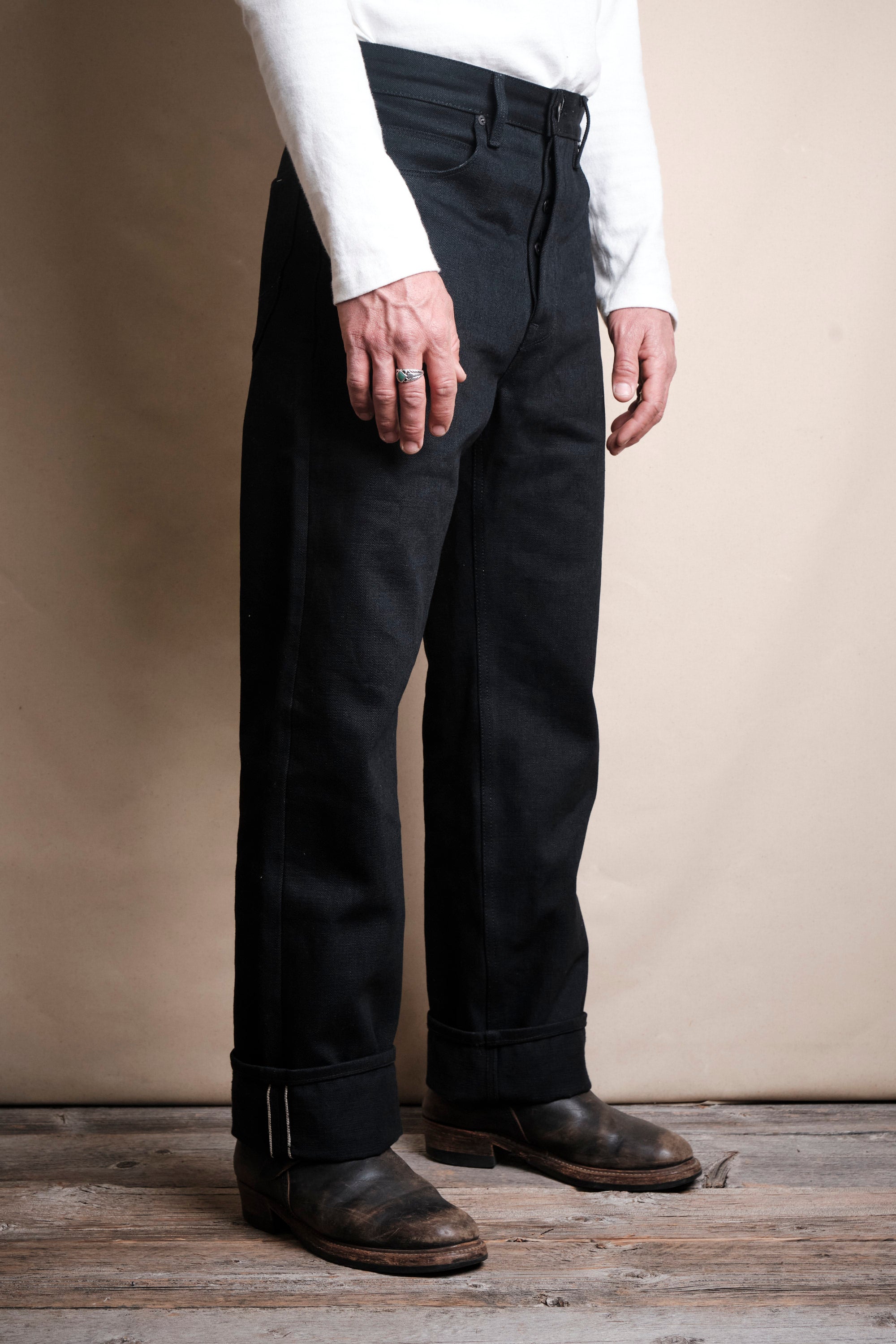 Modesto 17 Ounce Black Denim