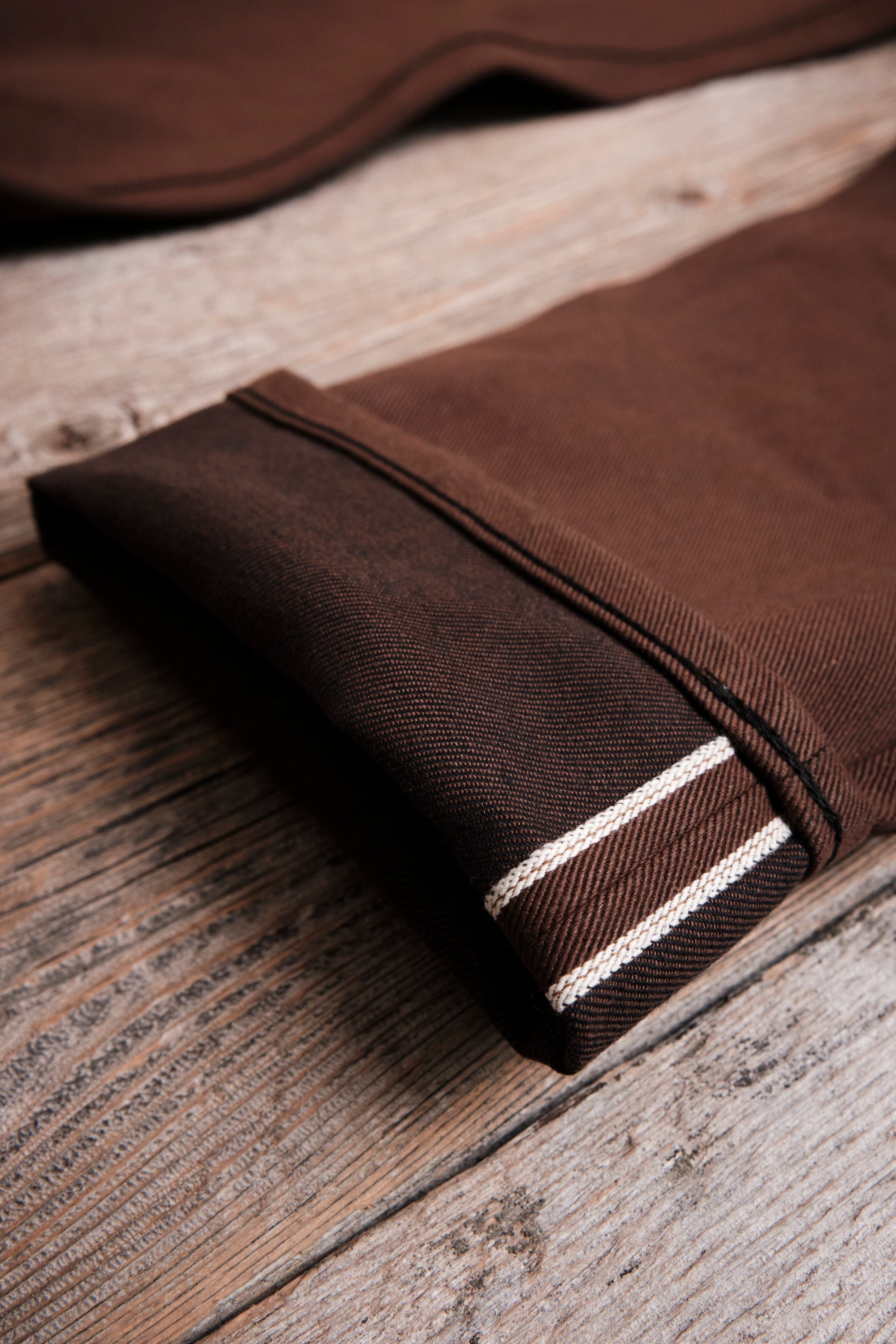 Trabuco Classic Straight <span> 15 Ounce Dark Brown Denim </span>