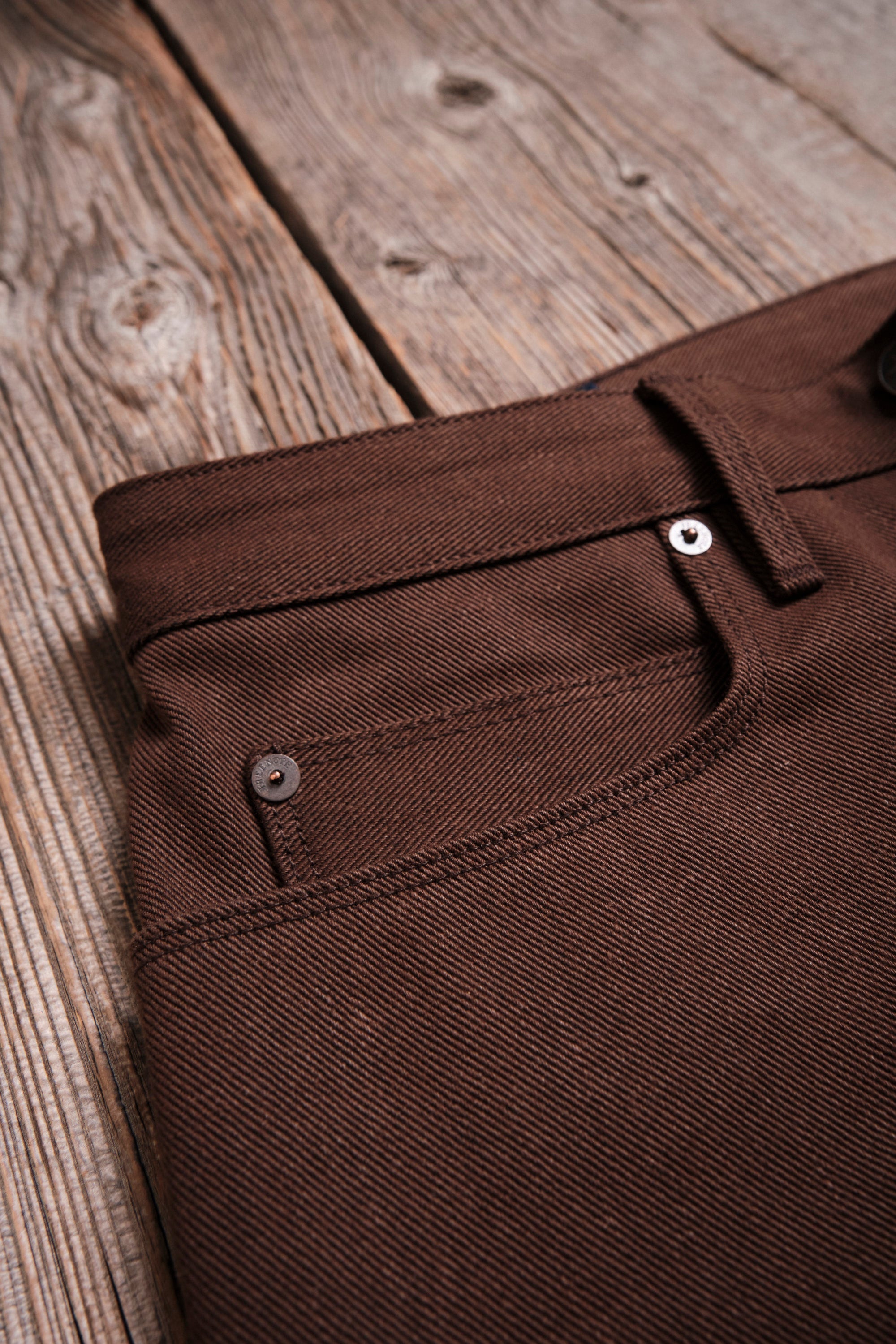 Trabuco Classic Straight <span> 15 Ounce Dark Brown Denim </span>