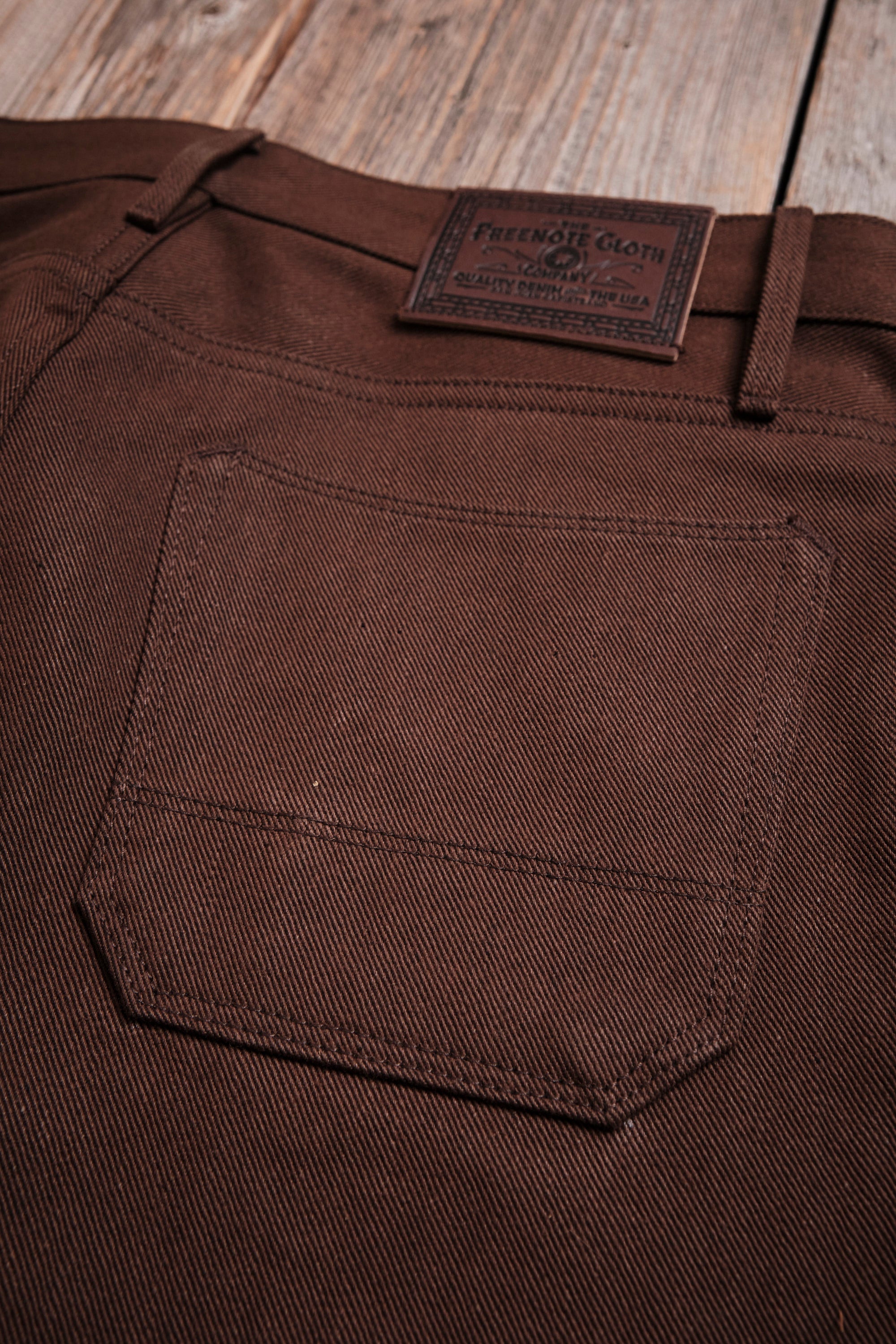 Trabuco Classic Straight <span> 15 Ounce Dark Brown Denim </span>
