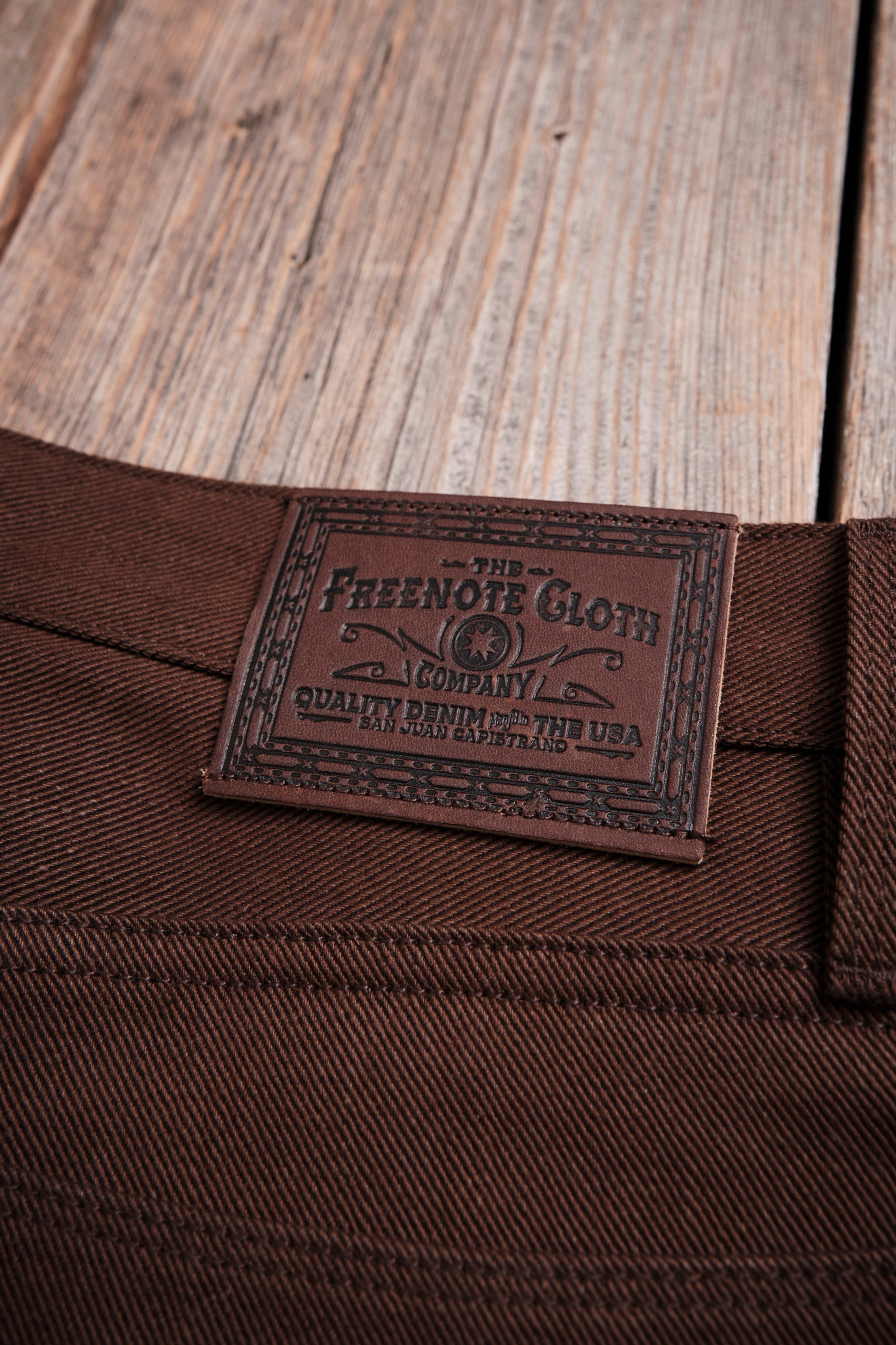 Trabuco Classic Straight <span> 15 Ounce Dark Brown Denim </span>