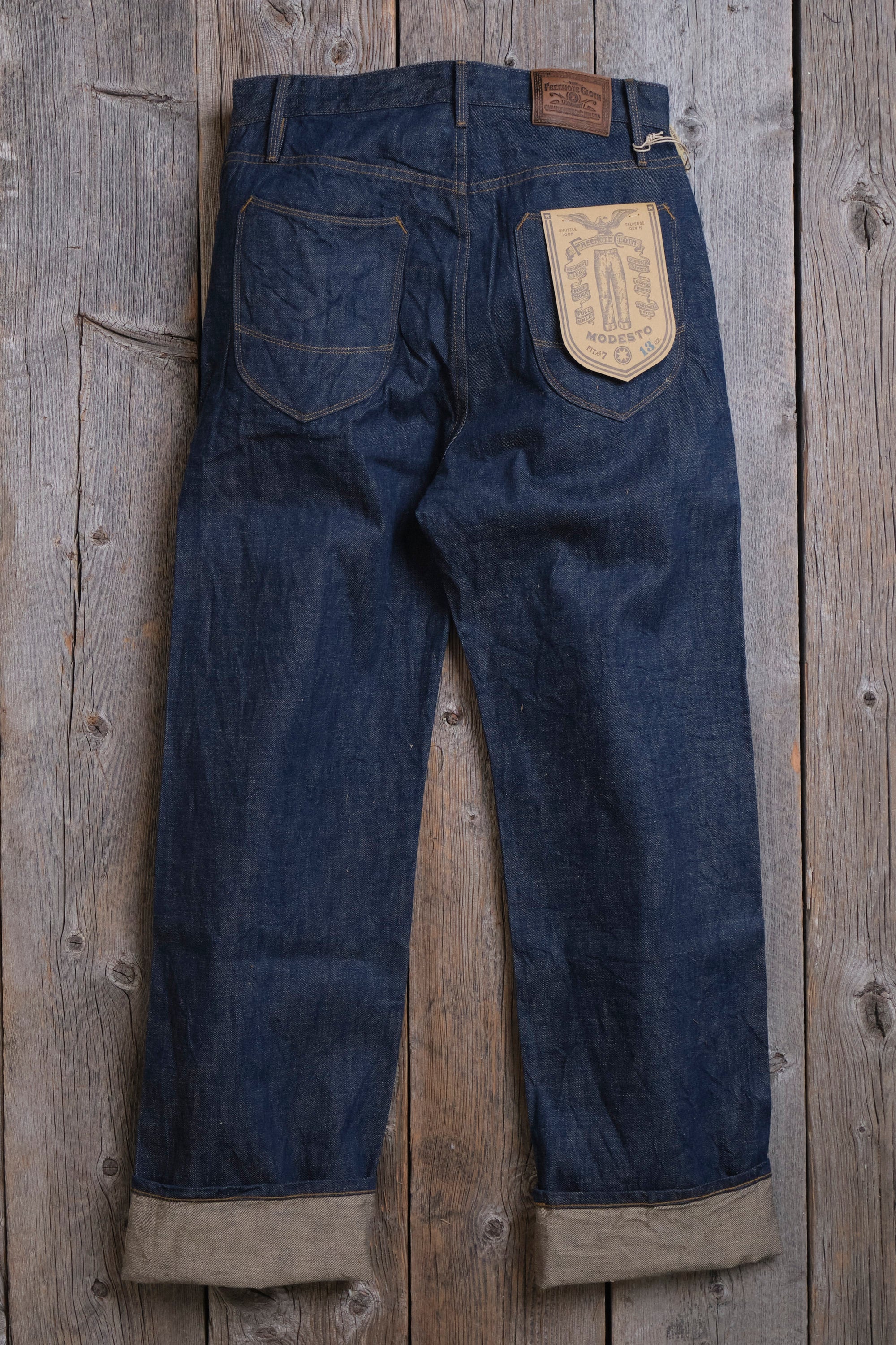 Modesto 13 Ounce Natural Rinsed Denim