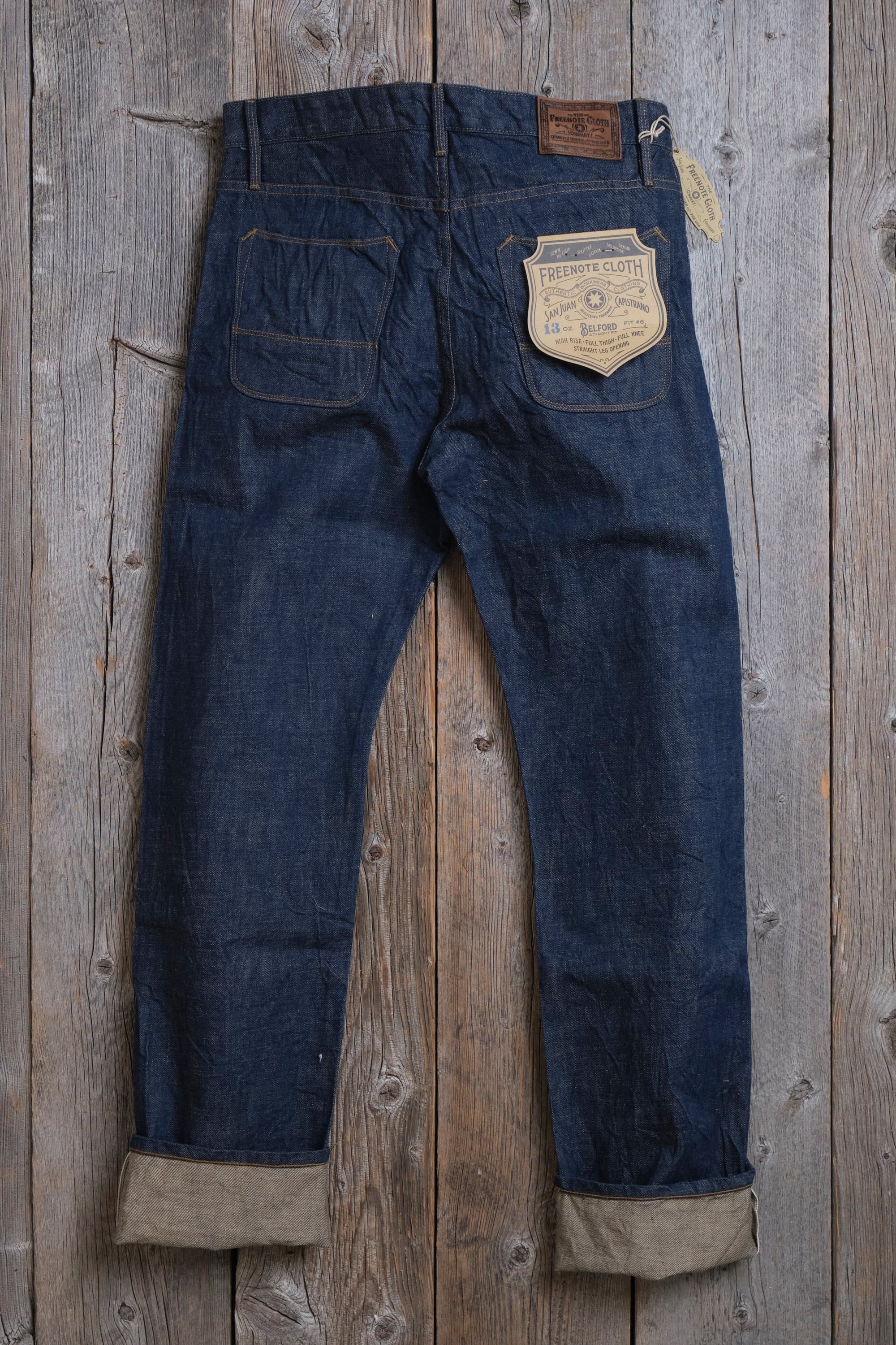 Belford Straight 13 Ounce Natural Rinsed Denim