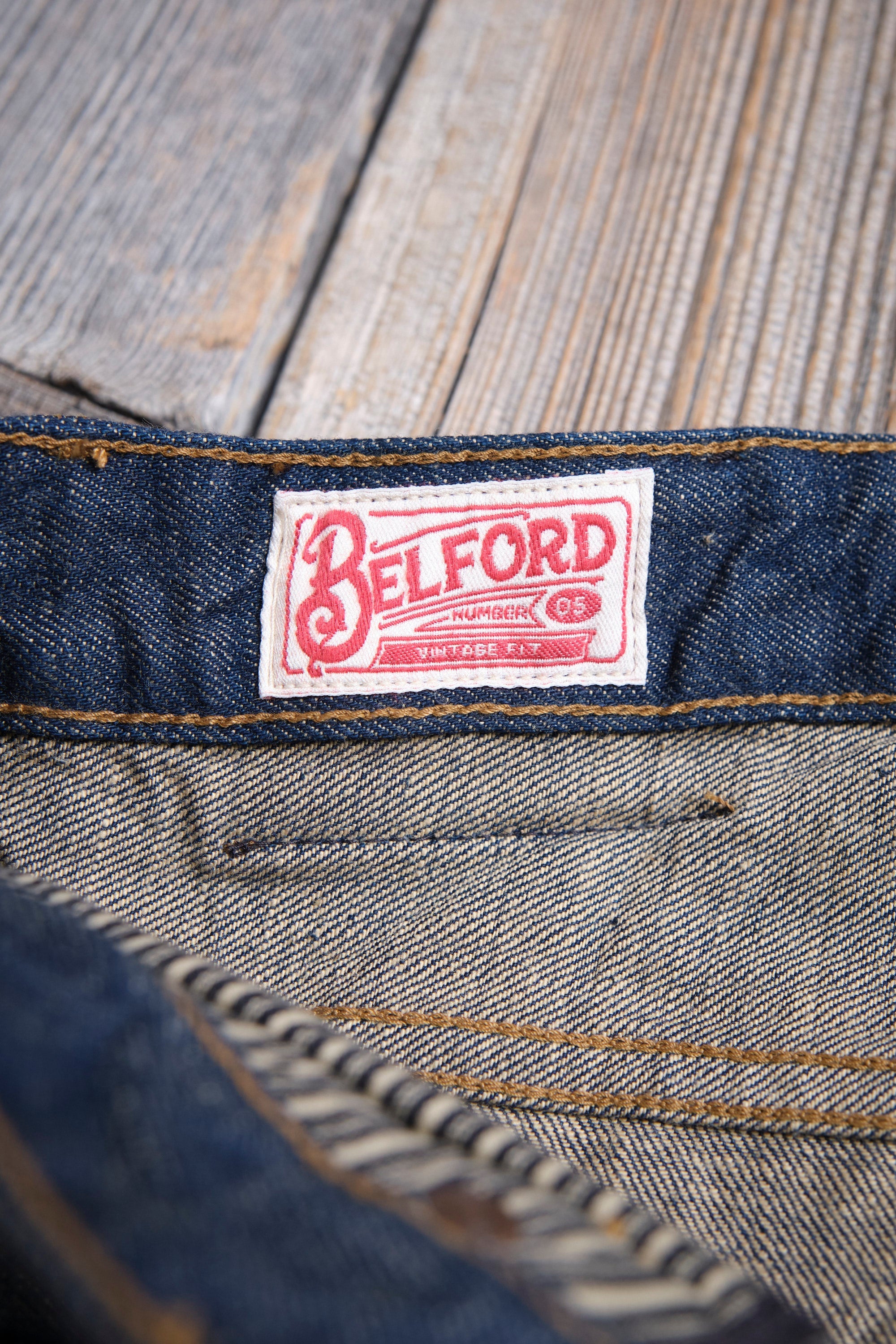 Belford Straight 13 Ounce Natural Rinsed Denim