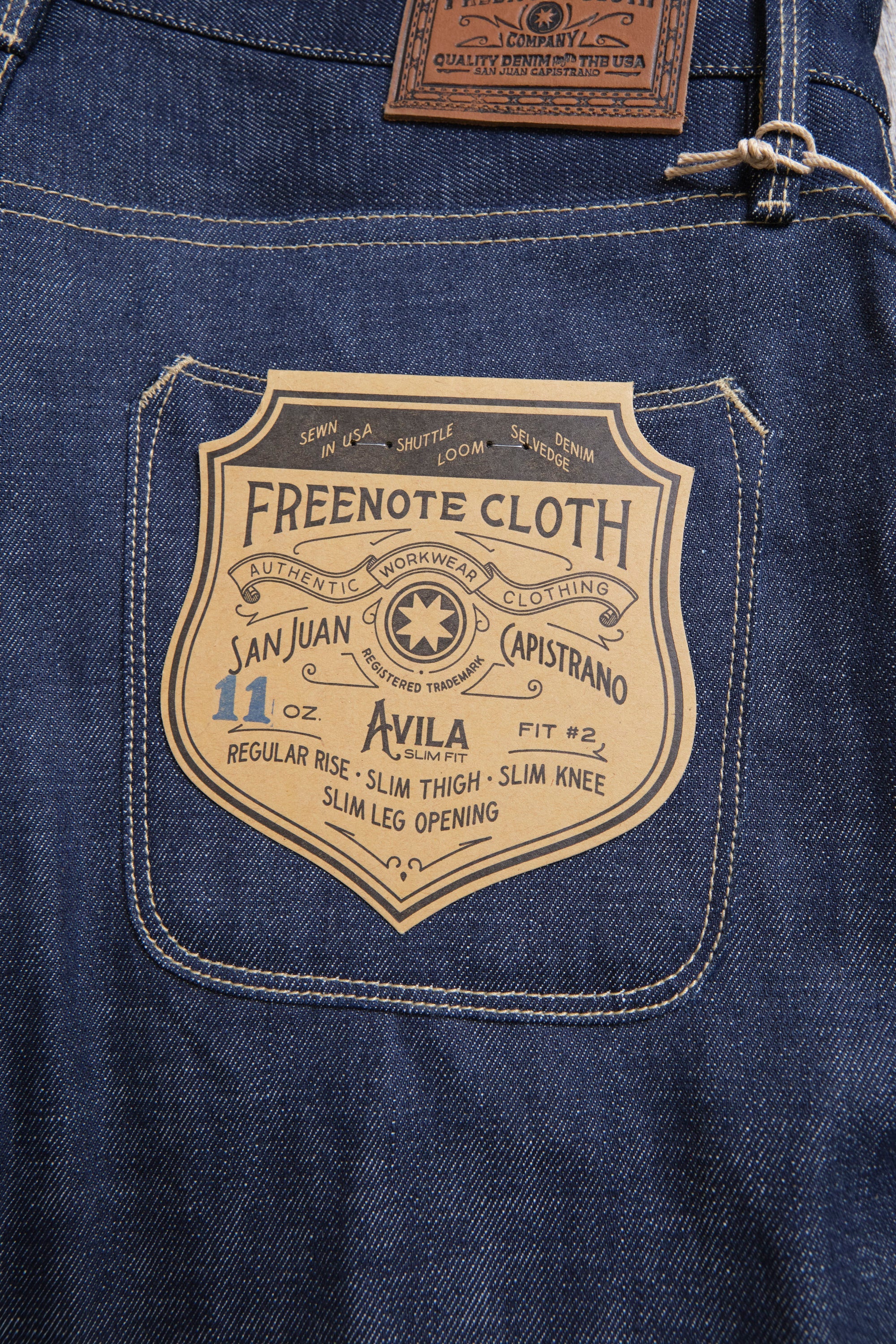 Avila Slim Taper 11 Ounce Memphis Blue Denim