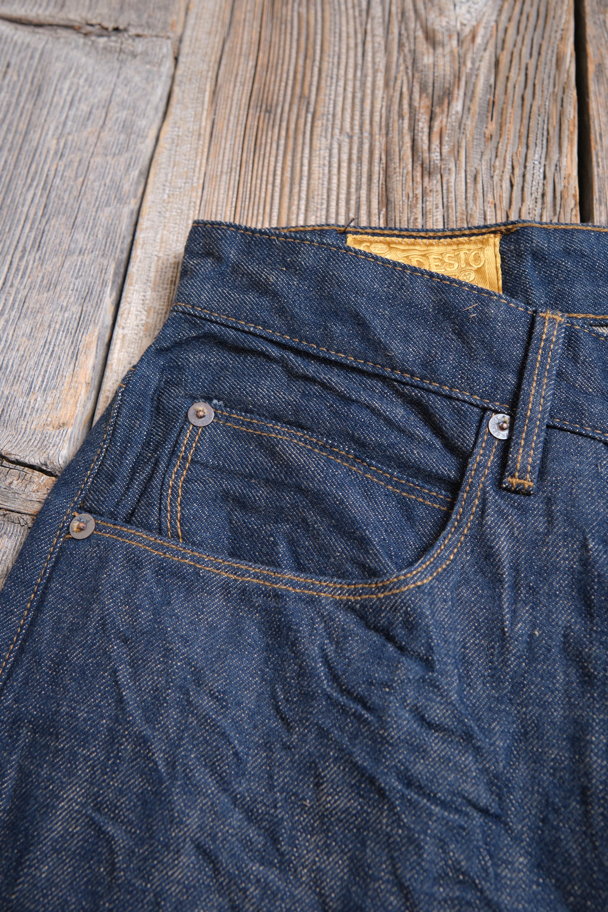 Modesto 13 Ounce Natural Rinsed Denim