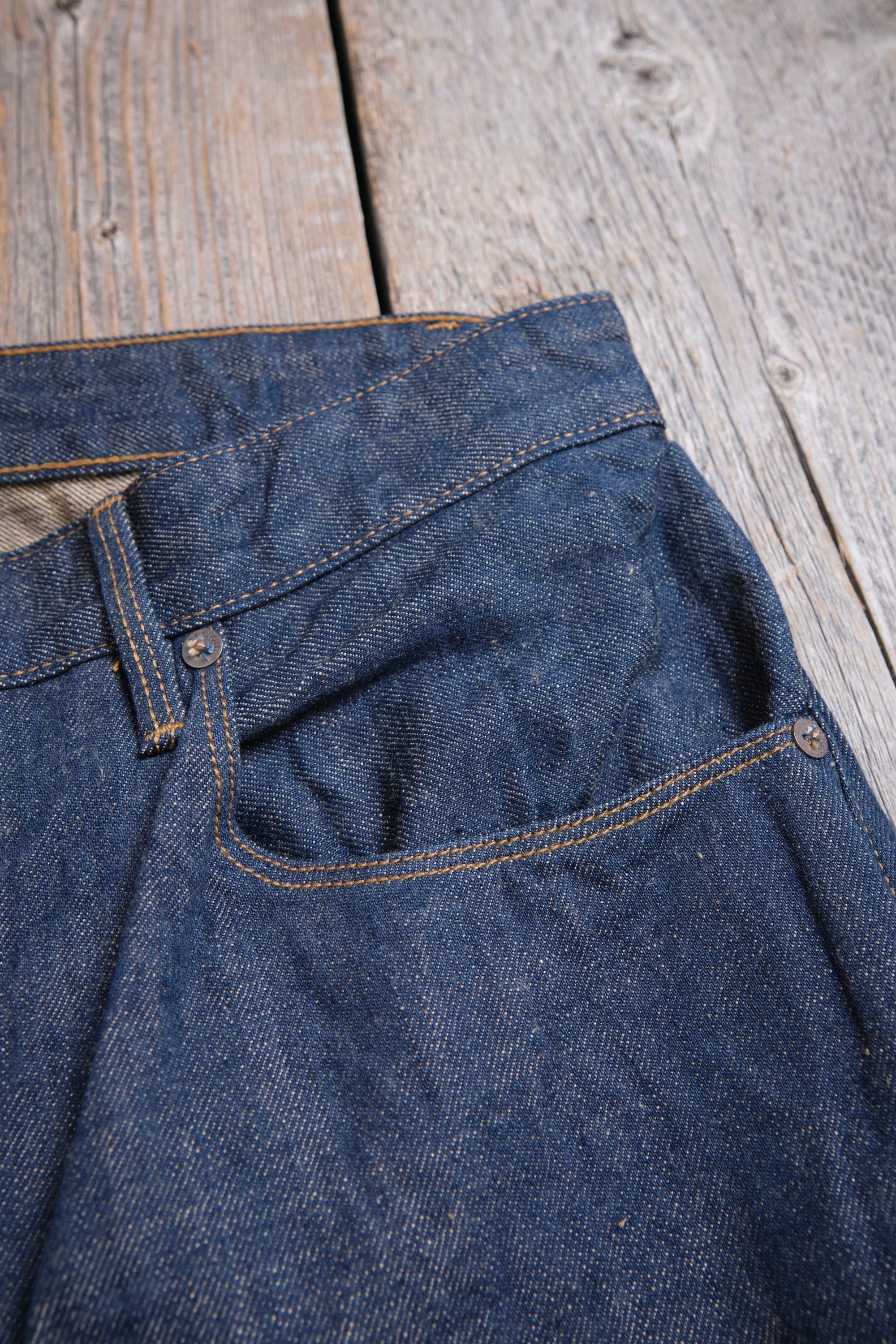Modesto 13 Ounce Natural Rinsed Denim