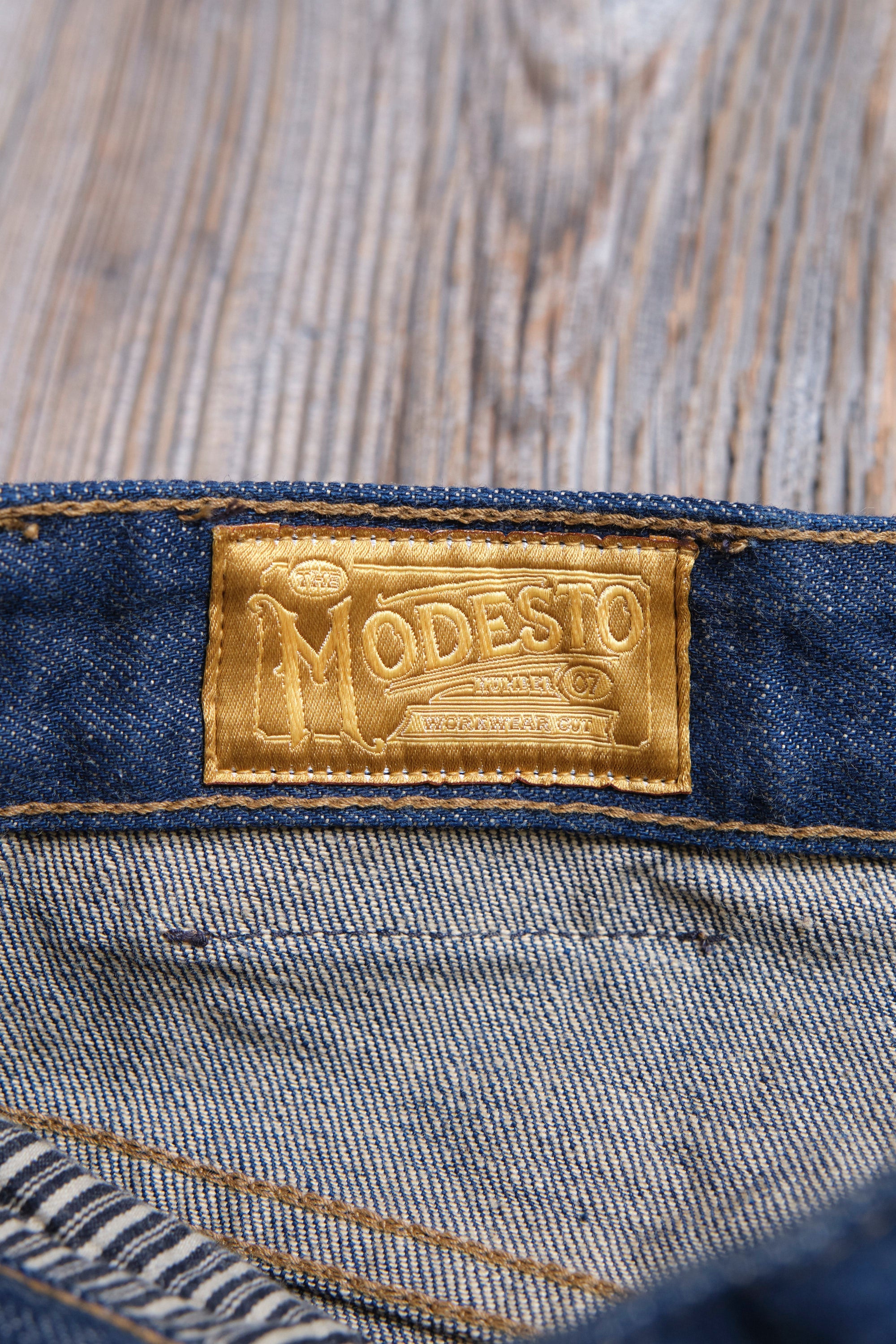 Modesto 13 Ounce Natural Rinsed Denim