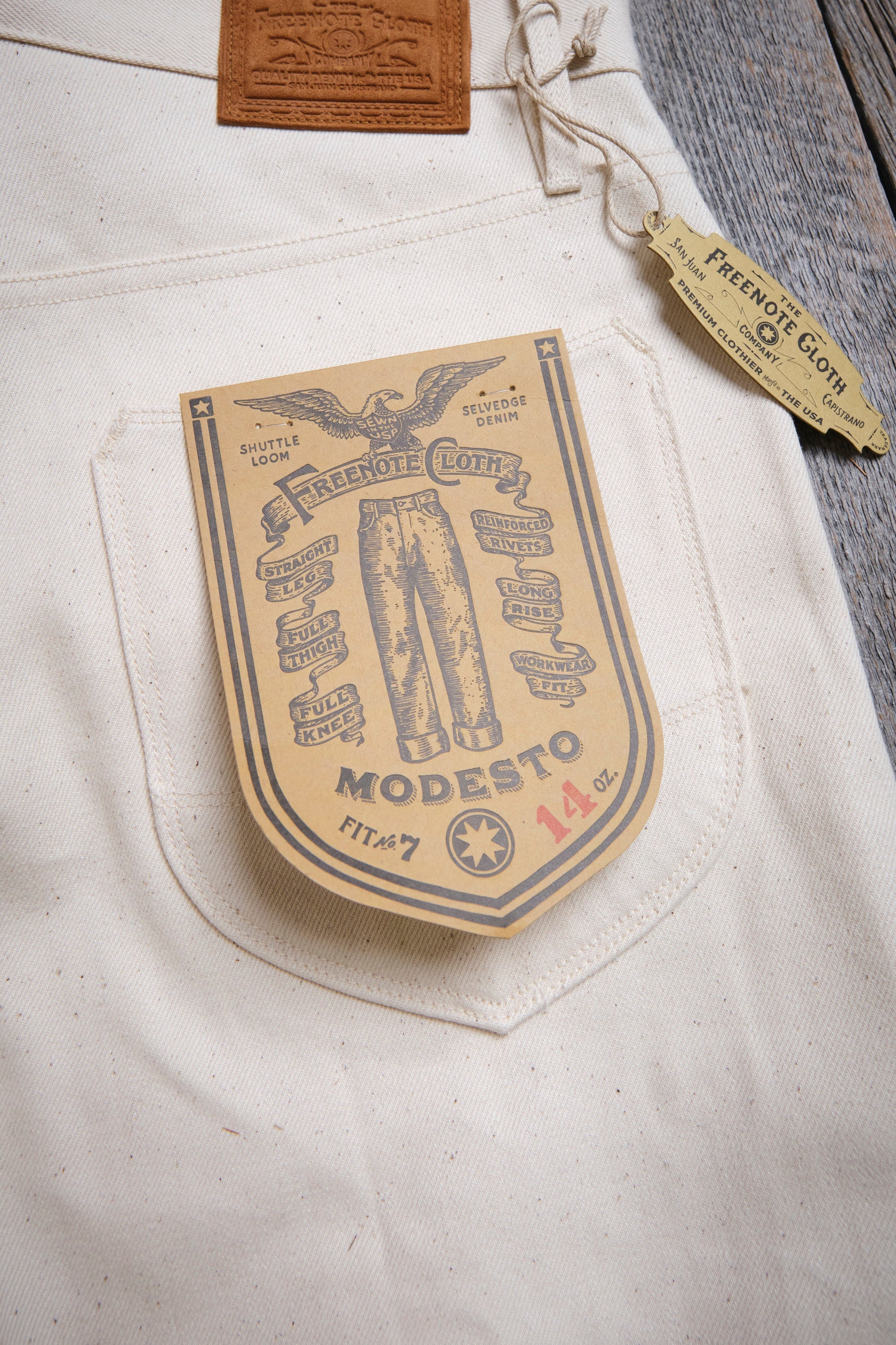 Modesto 14 Ounce Ecru Denim