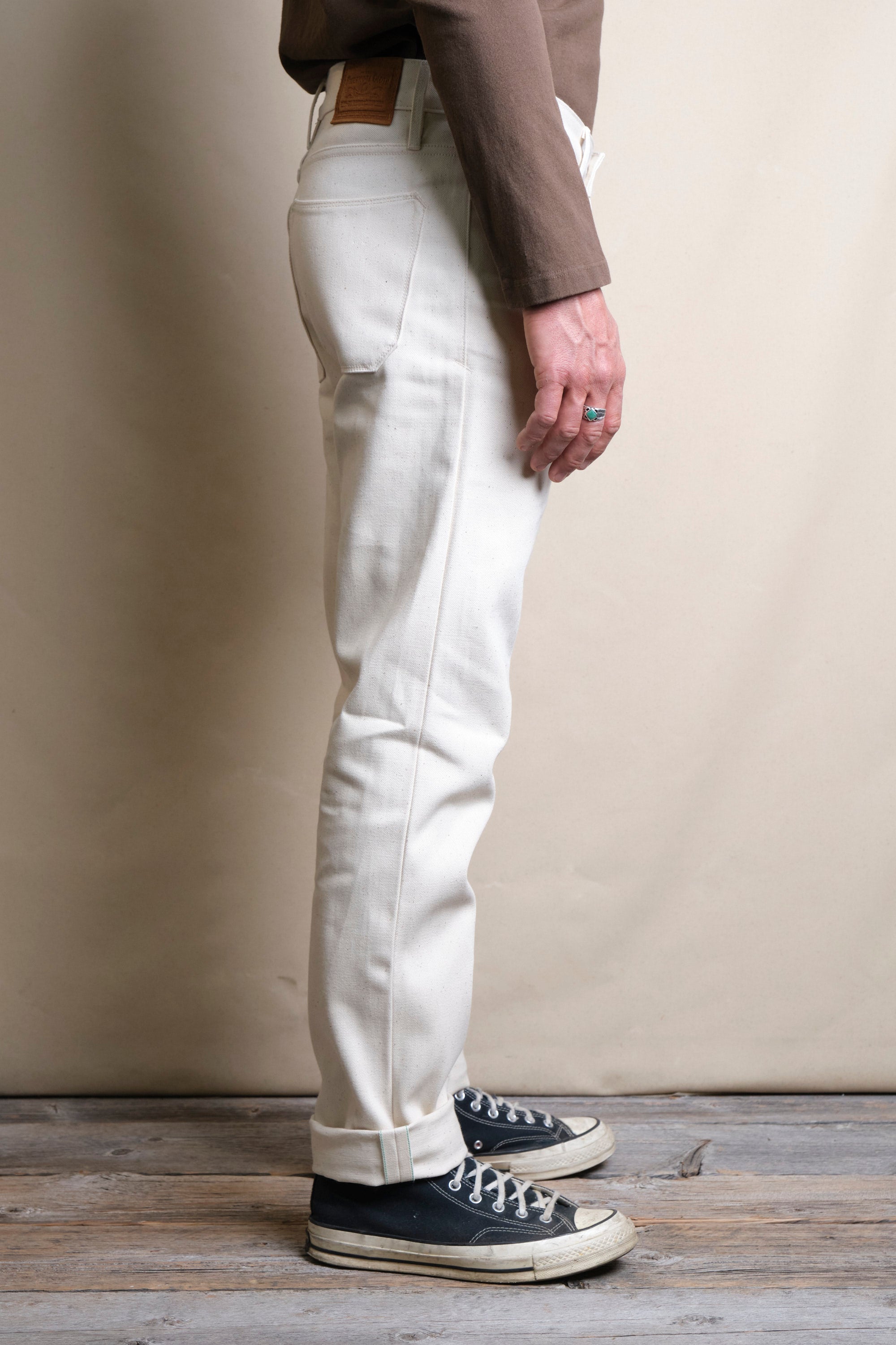 Portola Classic Taper 14 Ounce Ecru Denim