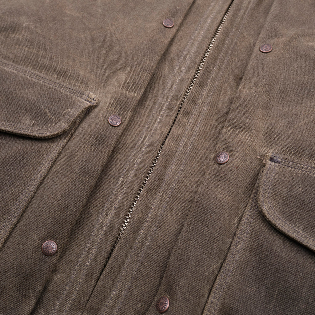 Faro Jacket Tobacco Heavy Waxed Canvas Blue Lining