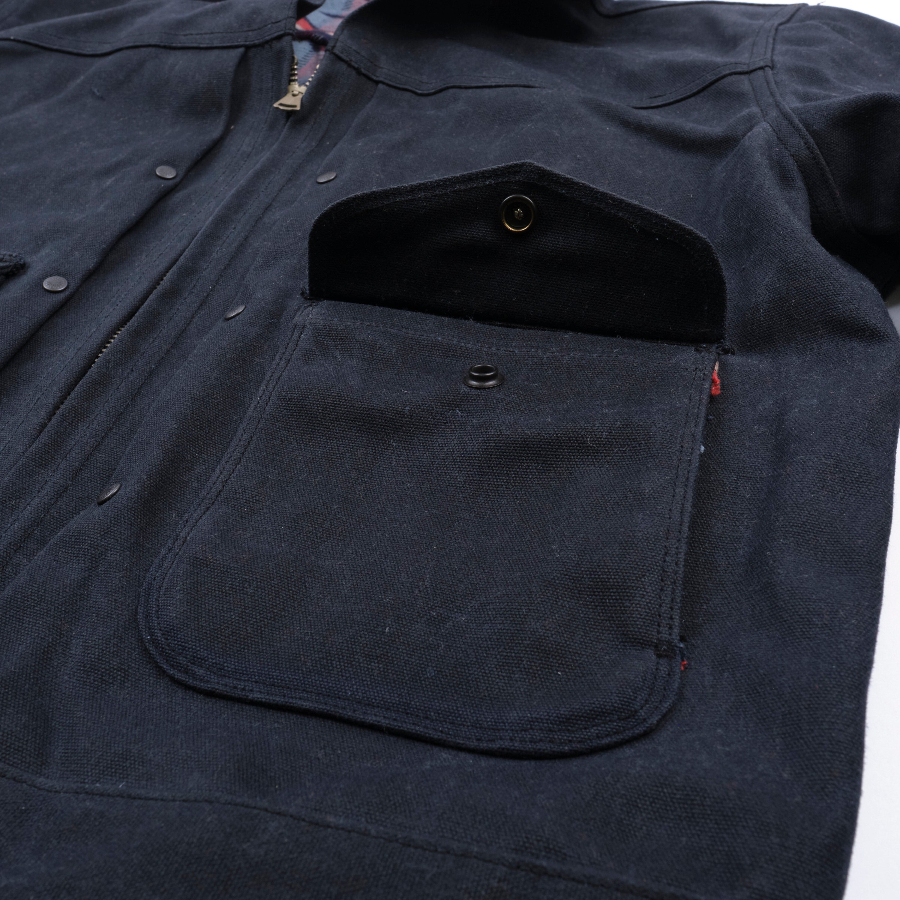 Faro Jacket Black Heavy Waxed Canvas