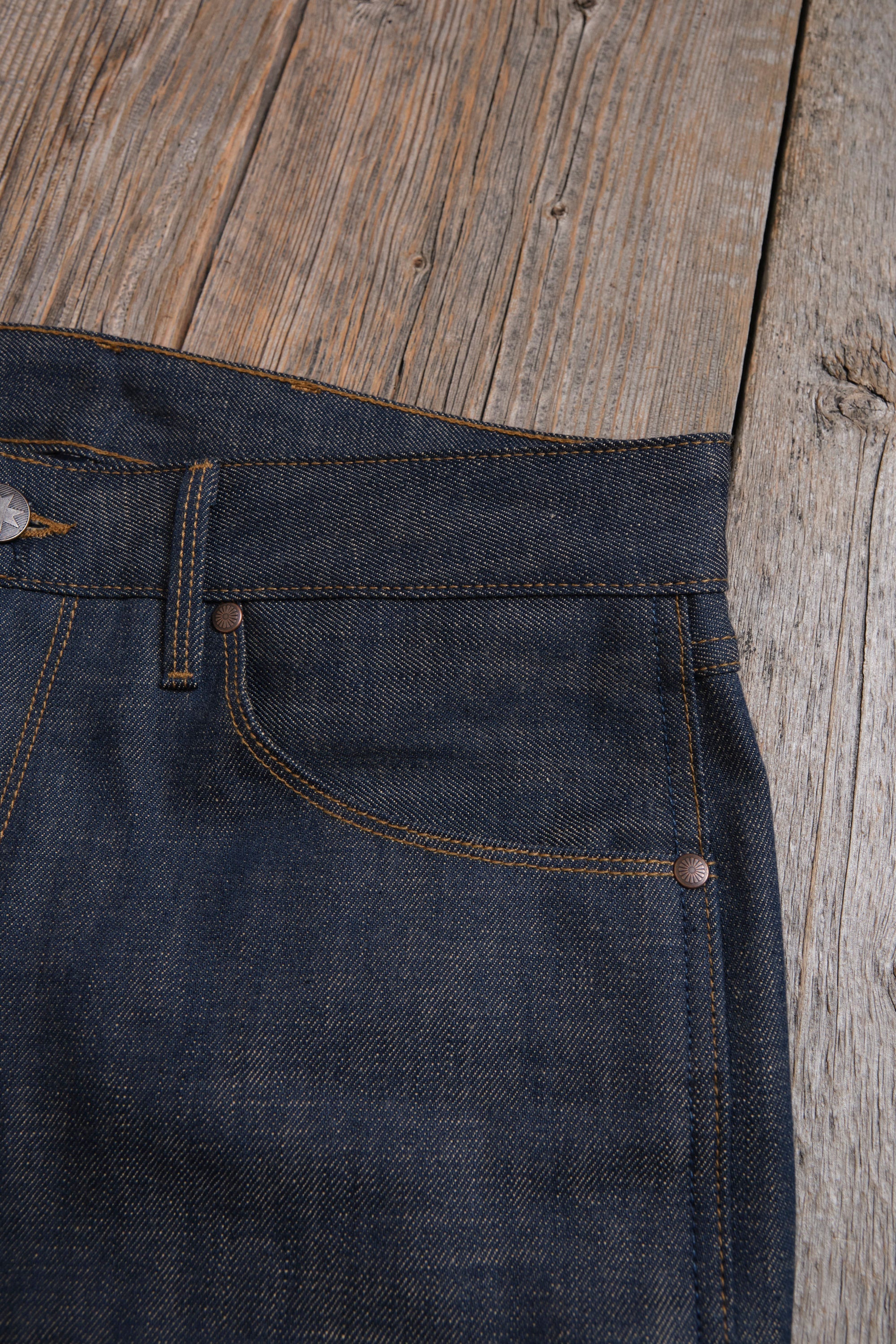 Wilkes Western 13 Ounce Natural Indigo Denim