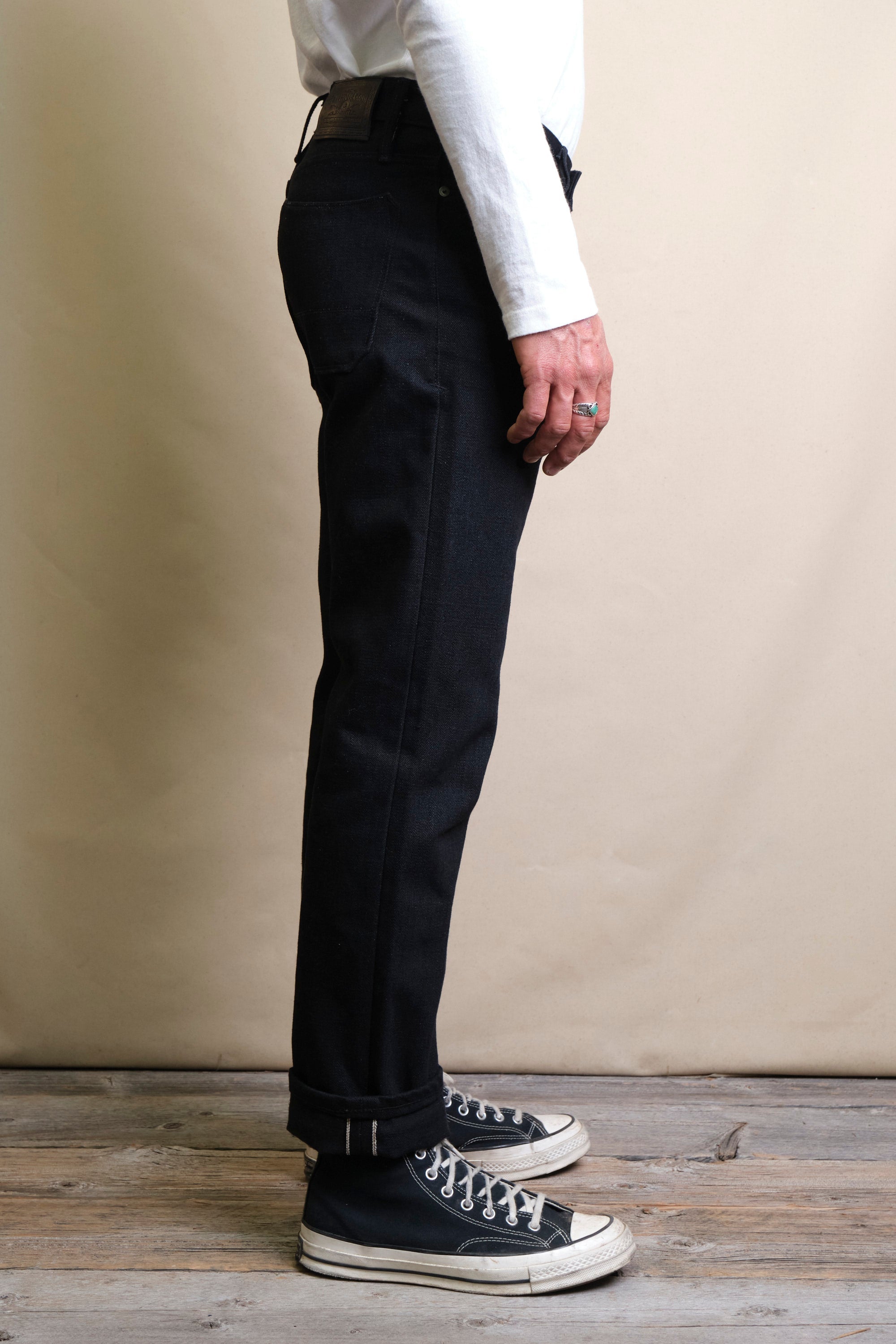 Trabuco Classic Straight <span> 17 Ounce Black Denim </span>