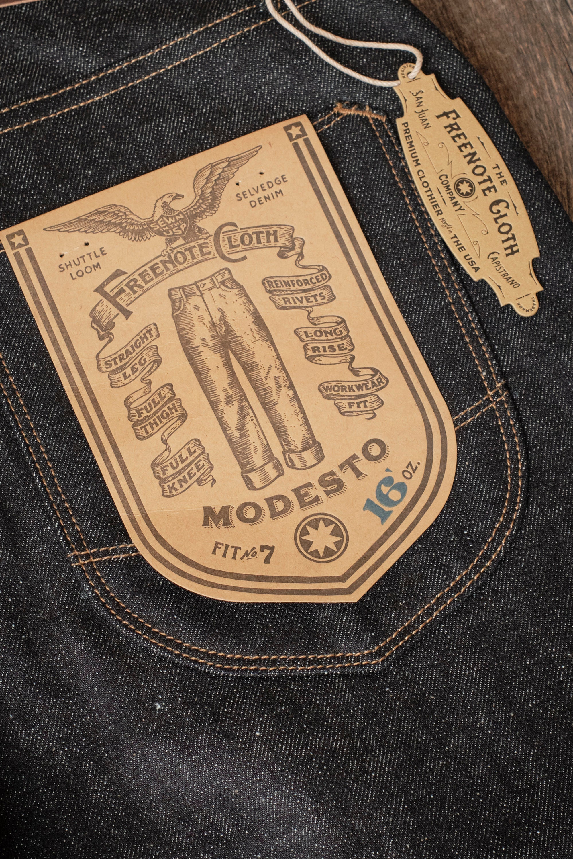Modesto 16 Ounce Indigo Denim