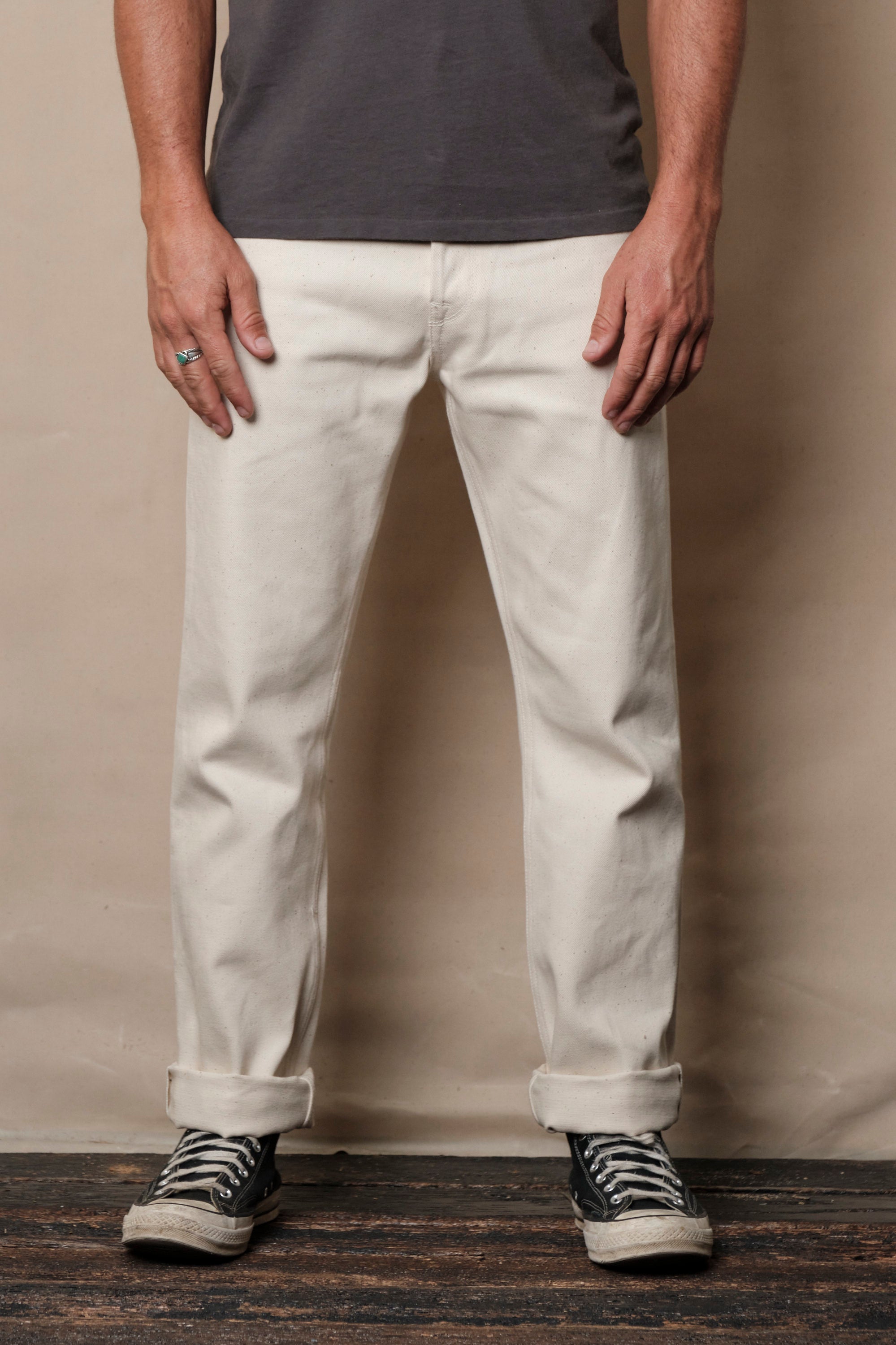 Trabuco Classic Straight <span> 14 Ounce Ecru Denim </span>