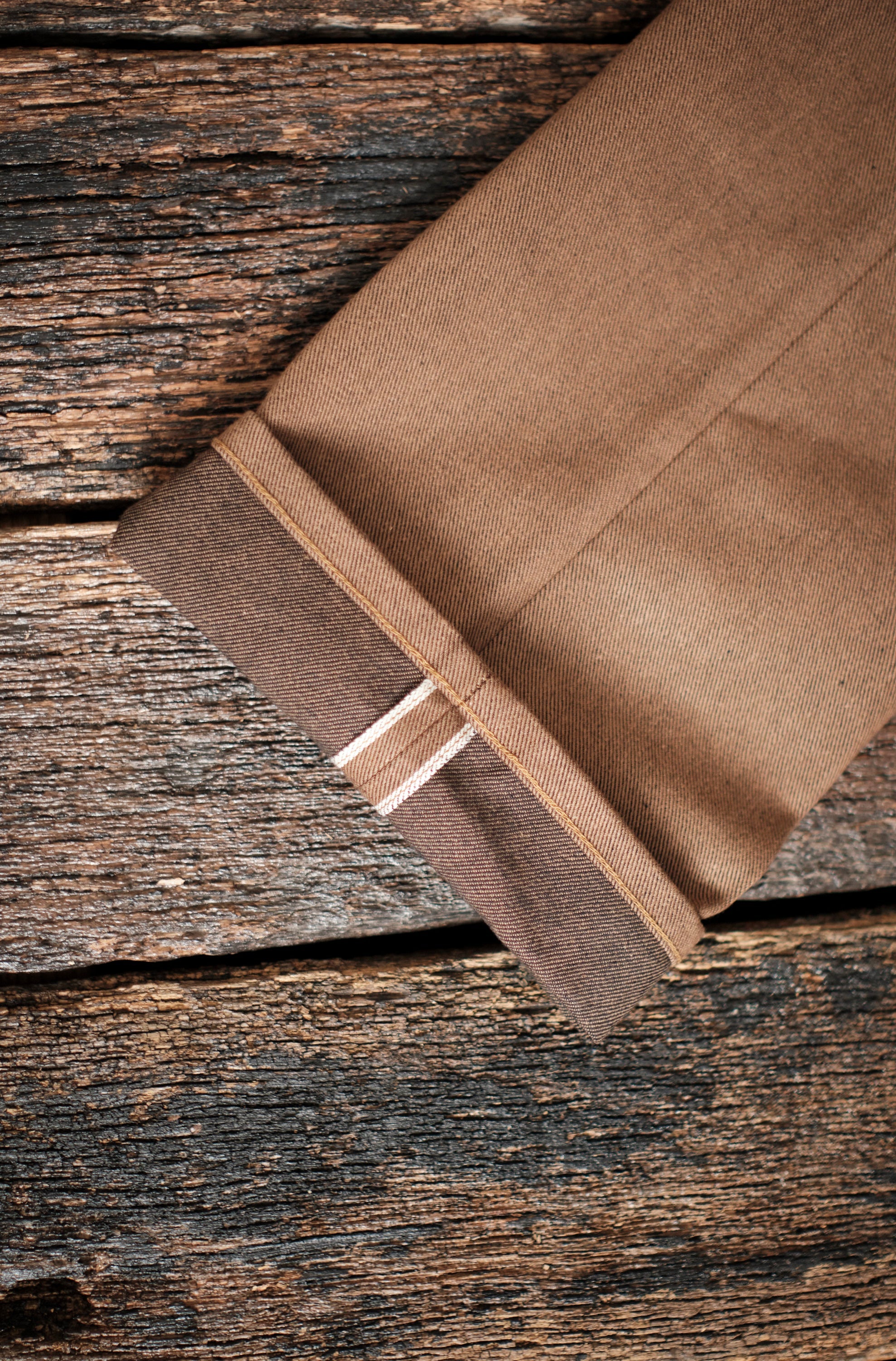 Belford Straight <span>15 ounce Brown Denim</span>