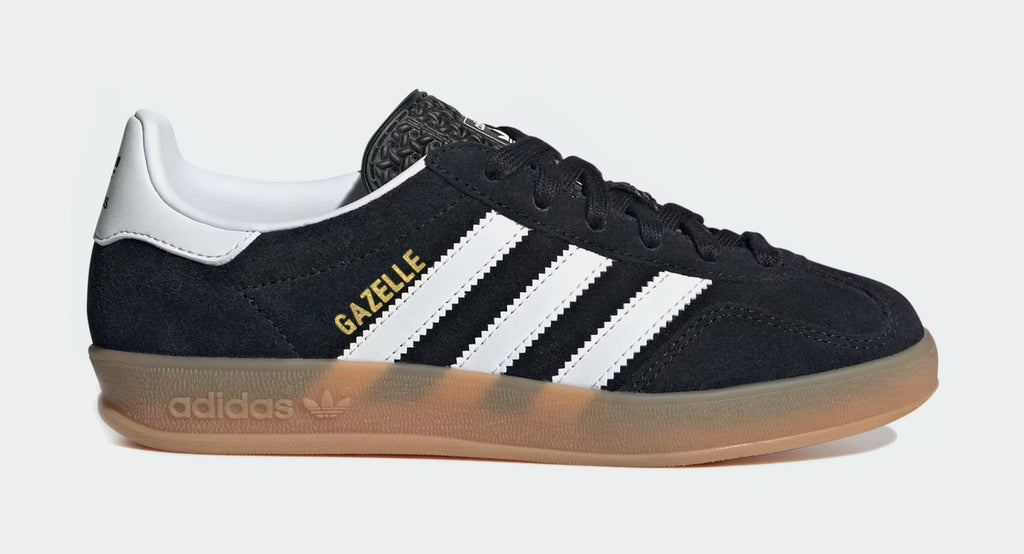 Gazelle Indoor Grade School Lifestyle Shoes (Core Black/Cloud White/Gum)