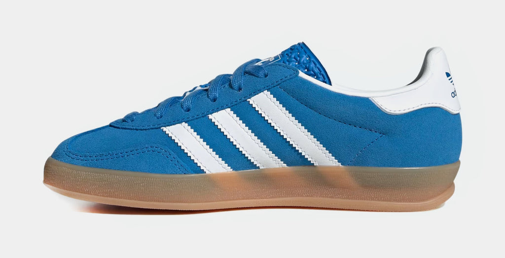 Gazelle Indoor Grade School Lifestyle Shoes (Blue Bird/Cloud White/Gum)
