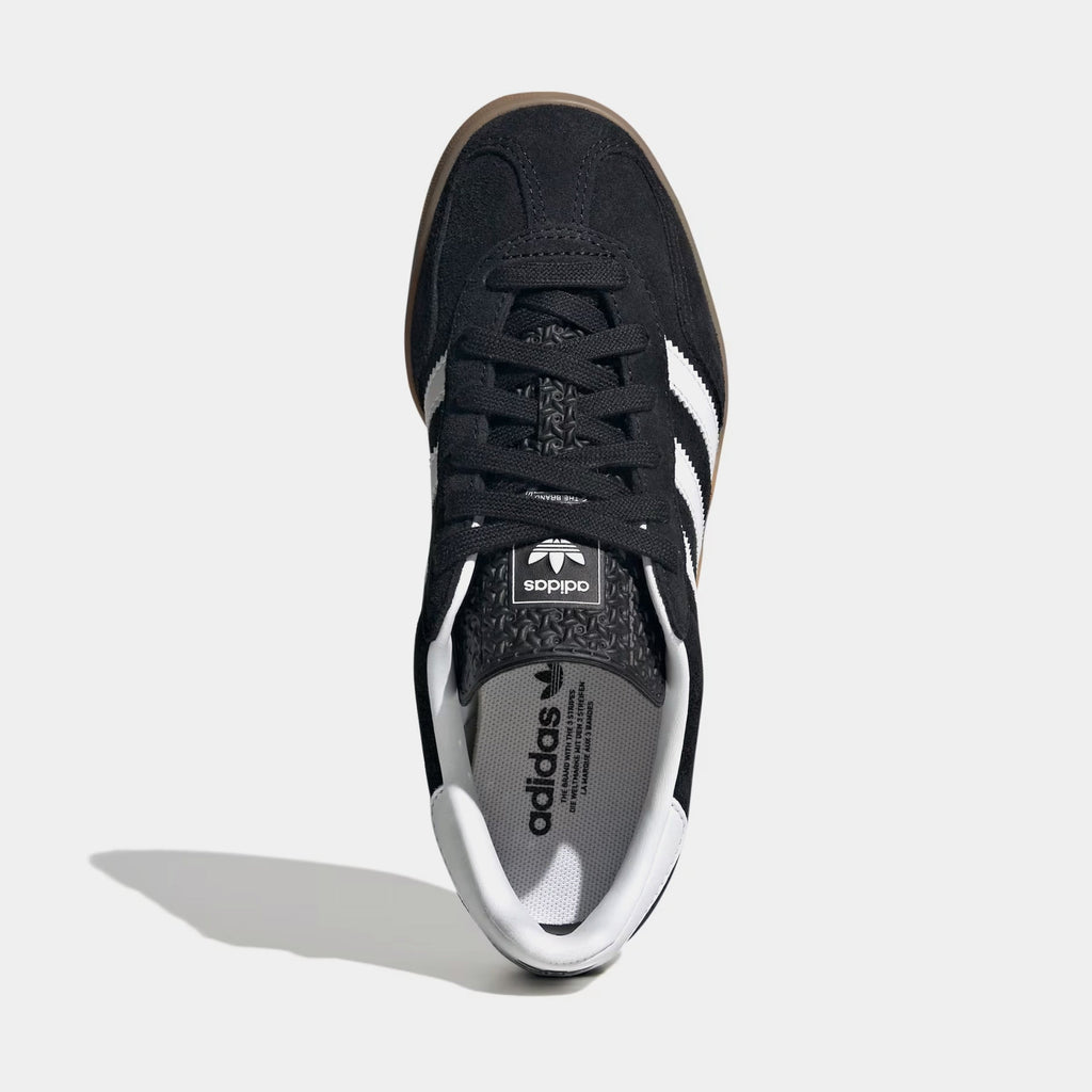 Gazelle Indoor Grade School Lifestyle Shoes (Core Black/Cloud White/Gum)