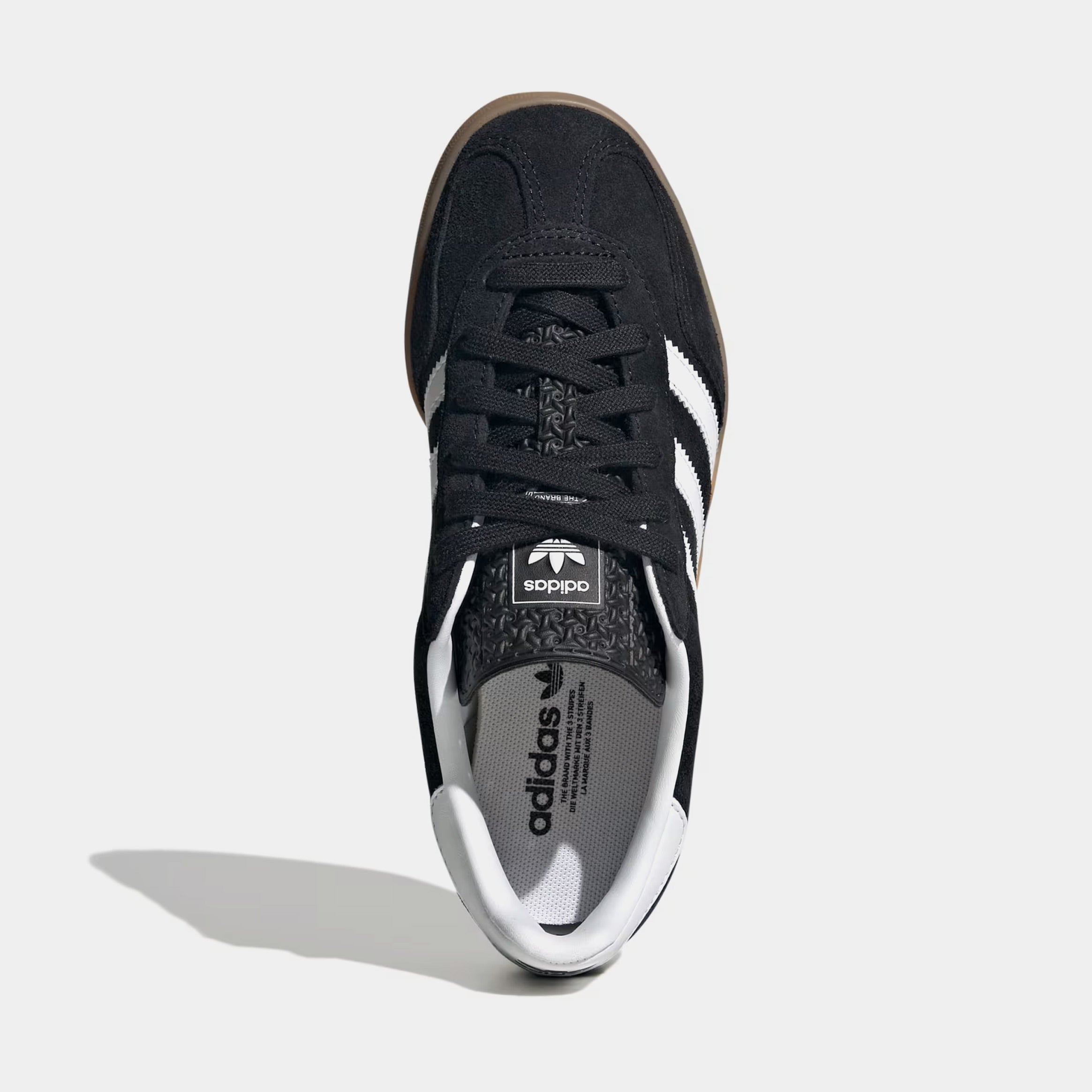 Gazelle Indoor Grade School Lifestyle Shoes (Core Black/Cloud White/Gum)
