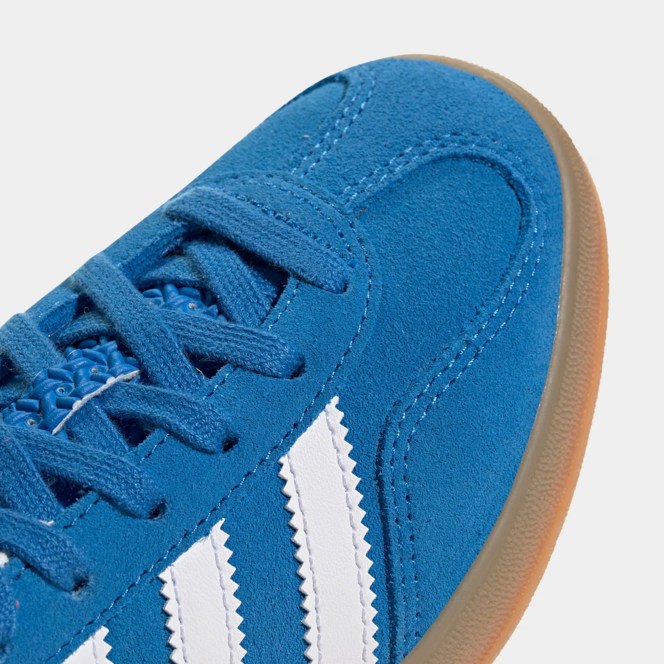 Gazelle Indoor Grade School Lifestyle Shoes (Blue Bird/Cloud White/Gum)