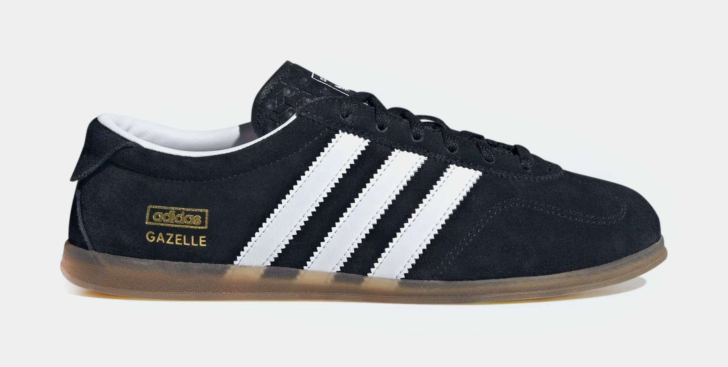 Gazelle Lo Pro Womens Lifestyle Shoes (Core Black/Cloud White/Gum)