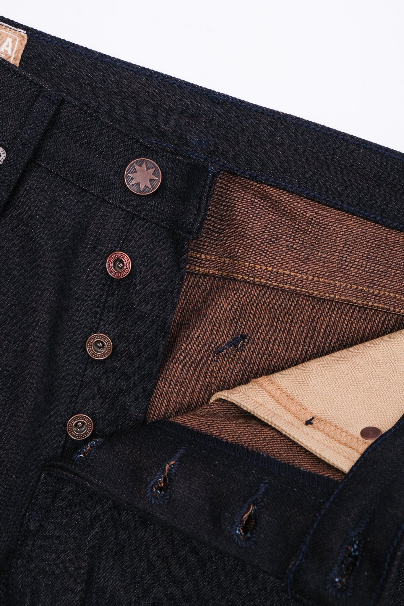 Portola Classic Taper <span> 16 Ounce Indigo Brown Denim </span>